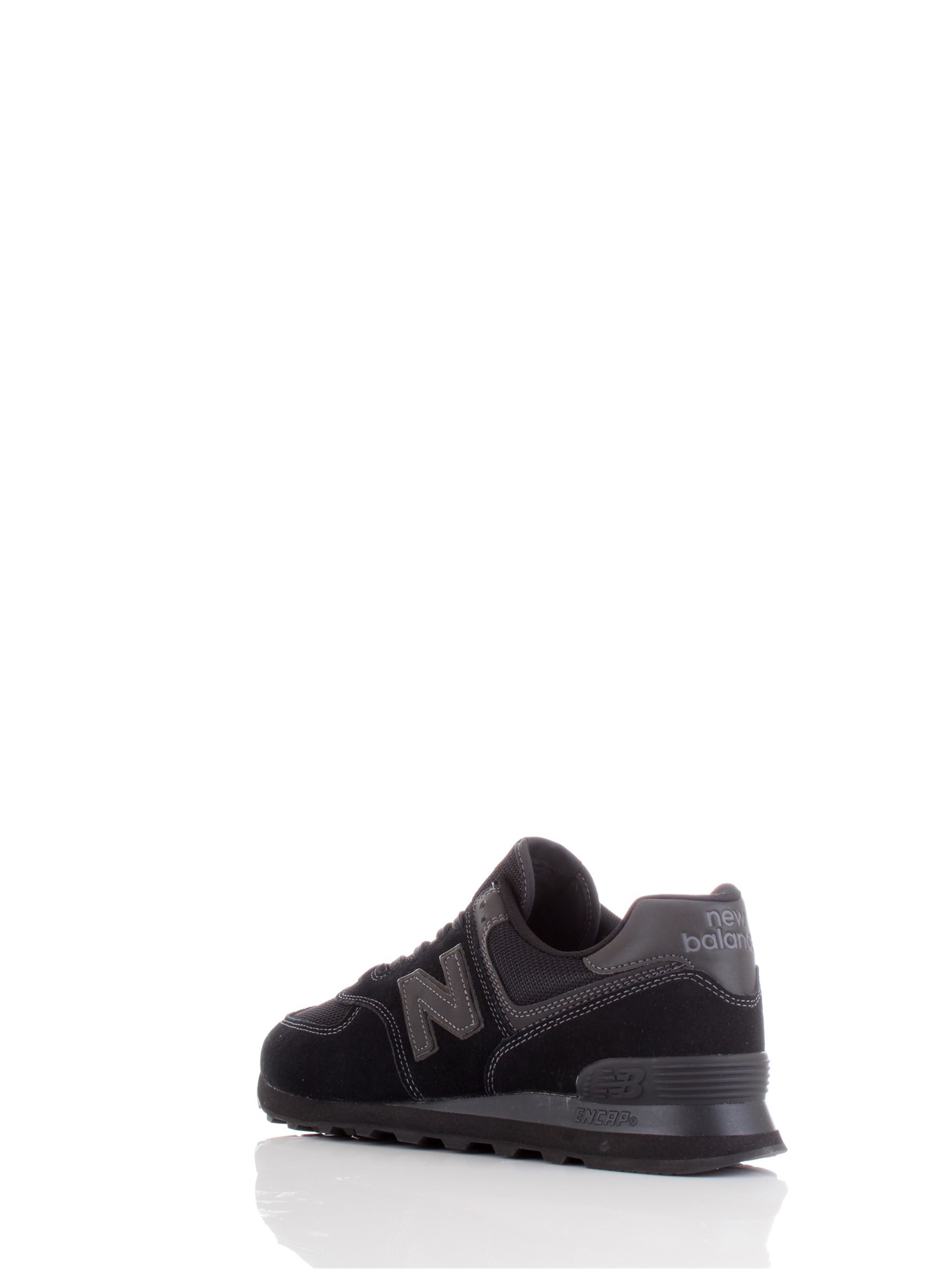 NEW BALANCE ML574E Black Shoes Man Sneakers NEW BALANCE ML574E Black Shoes Man Sneakers