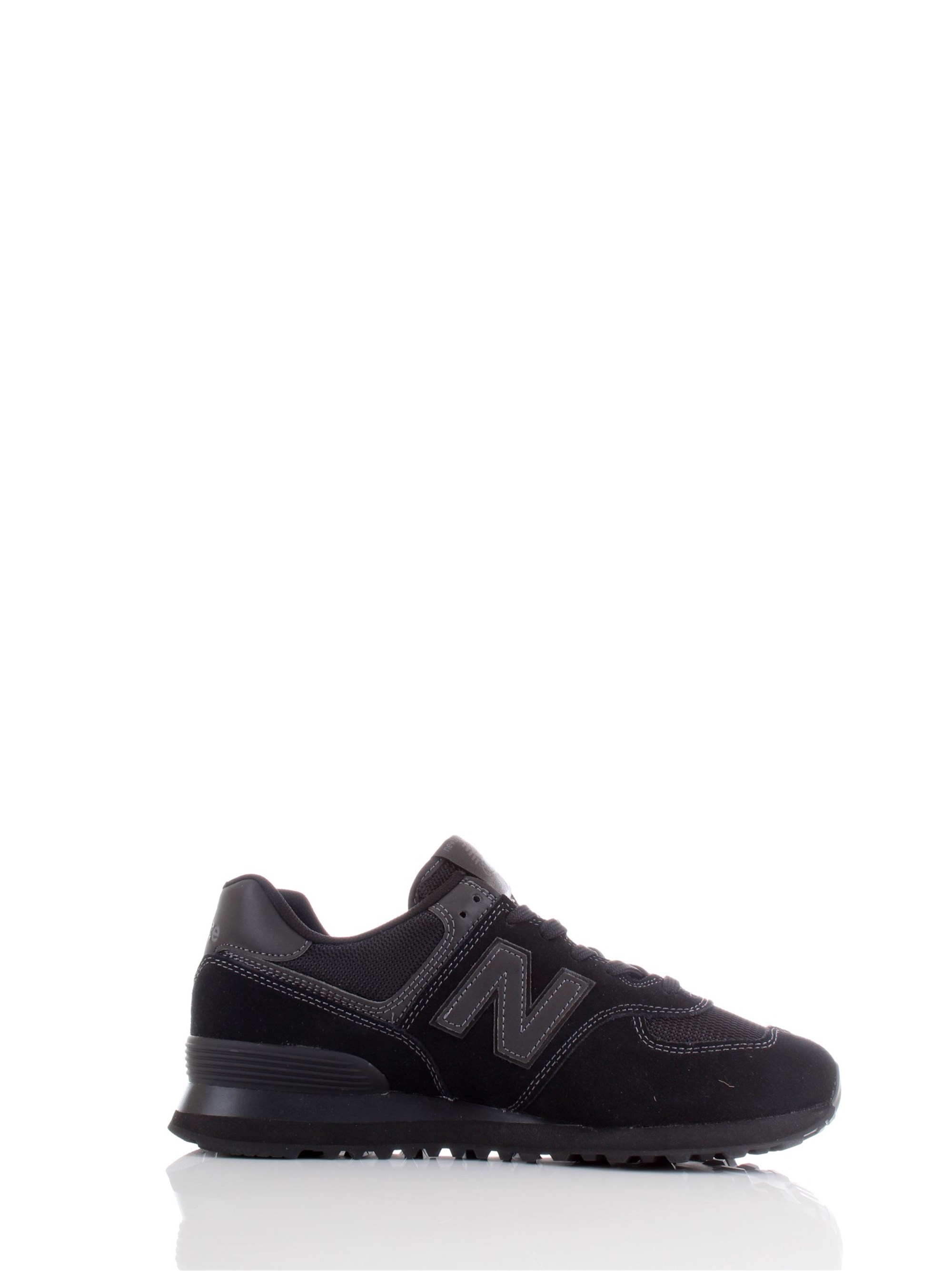 NEW BALANCE ML574E Black Shoes Man Sneakers NEW BALANCE ML574E Black Shoes Man Sneakers