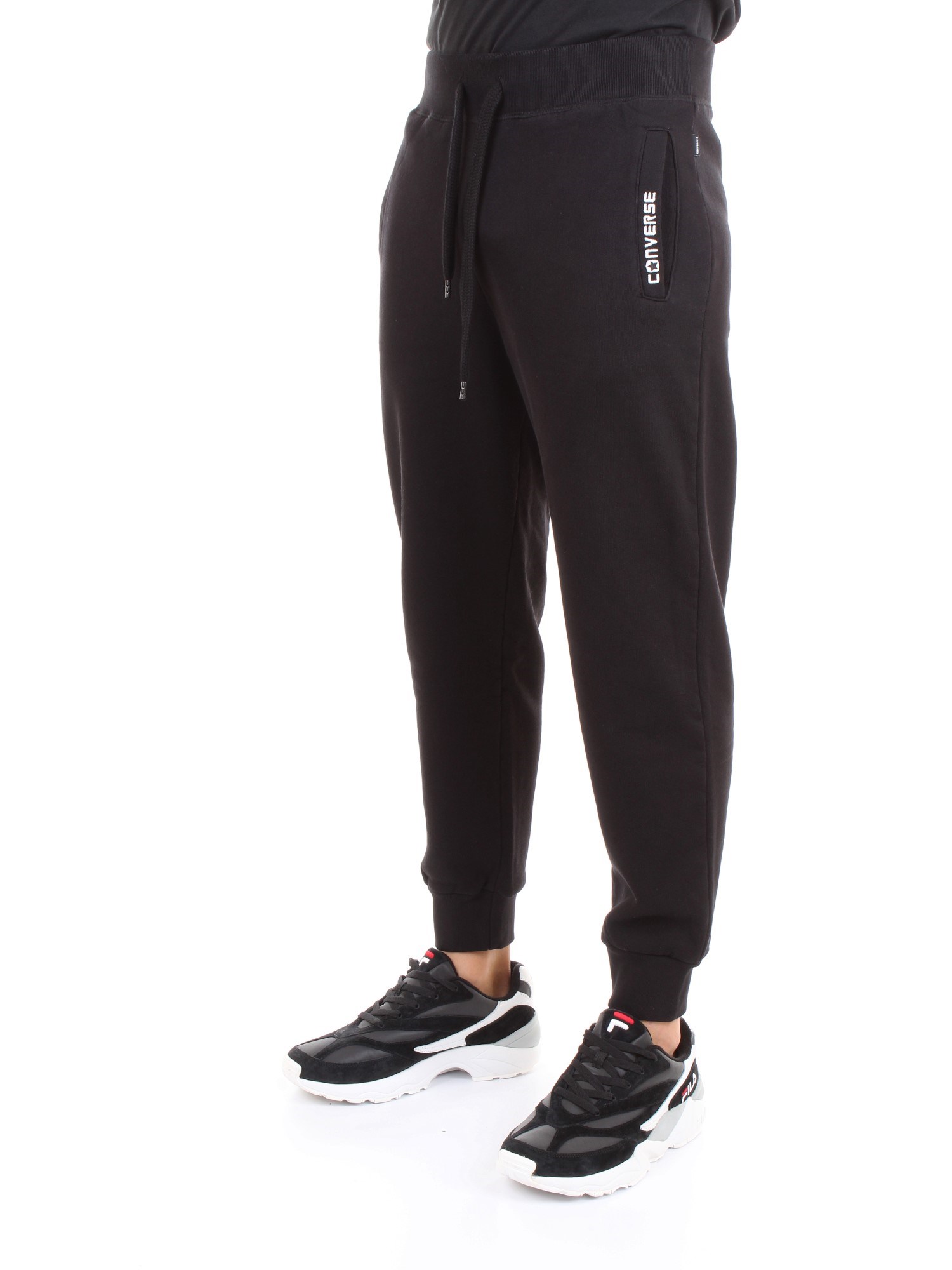 CONVERSE 1018605 Black Clothing Man Trousers CONVERSE 1018605 Black Clothing Man Trousers