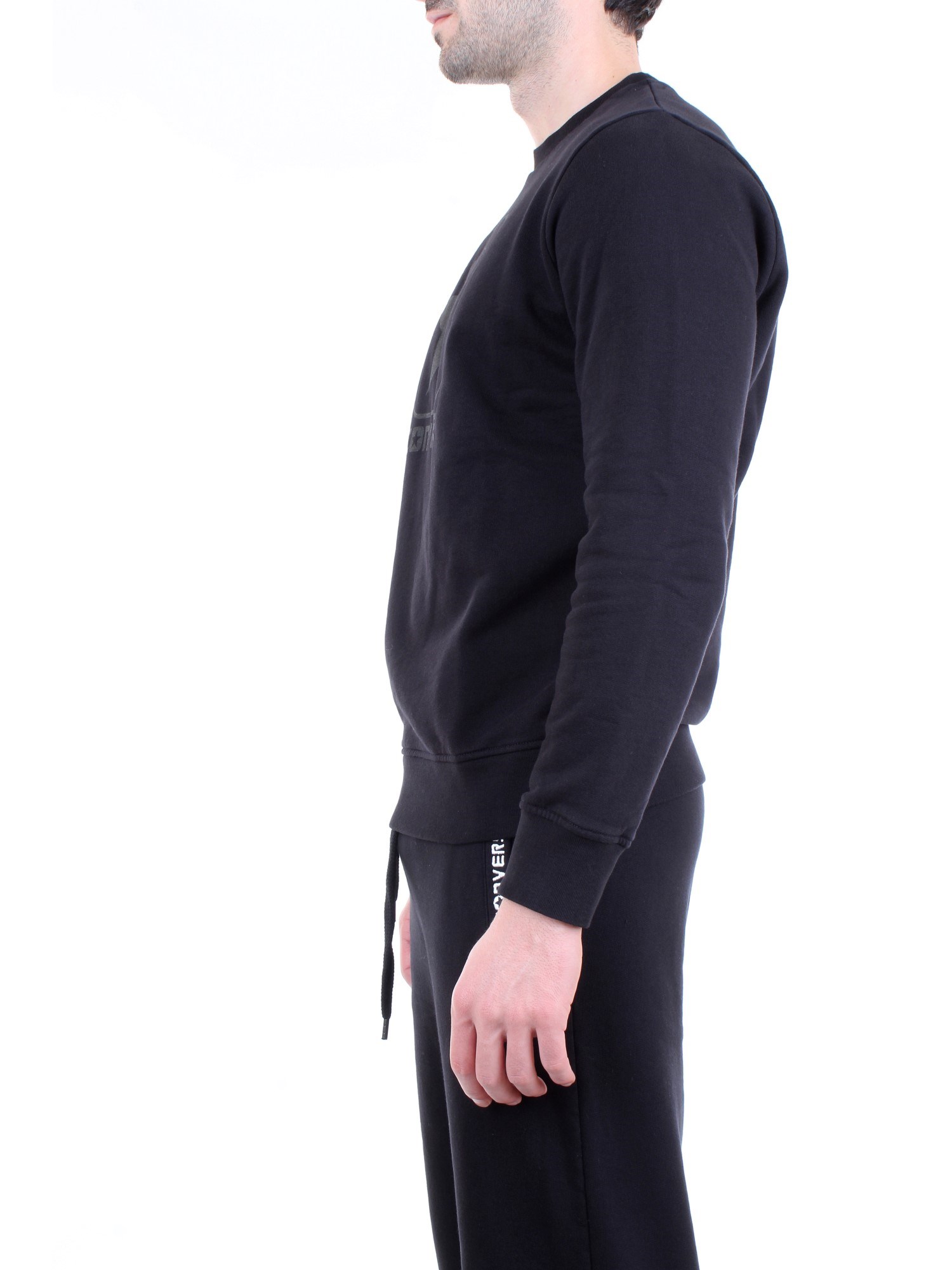 CONVERSE 10018601 A05 Black Clothing Man Sweater CONVERSE 10018601 A05 Black Clothing Man Sweater