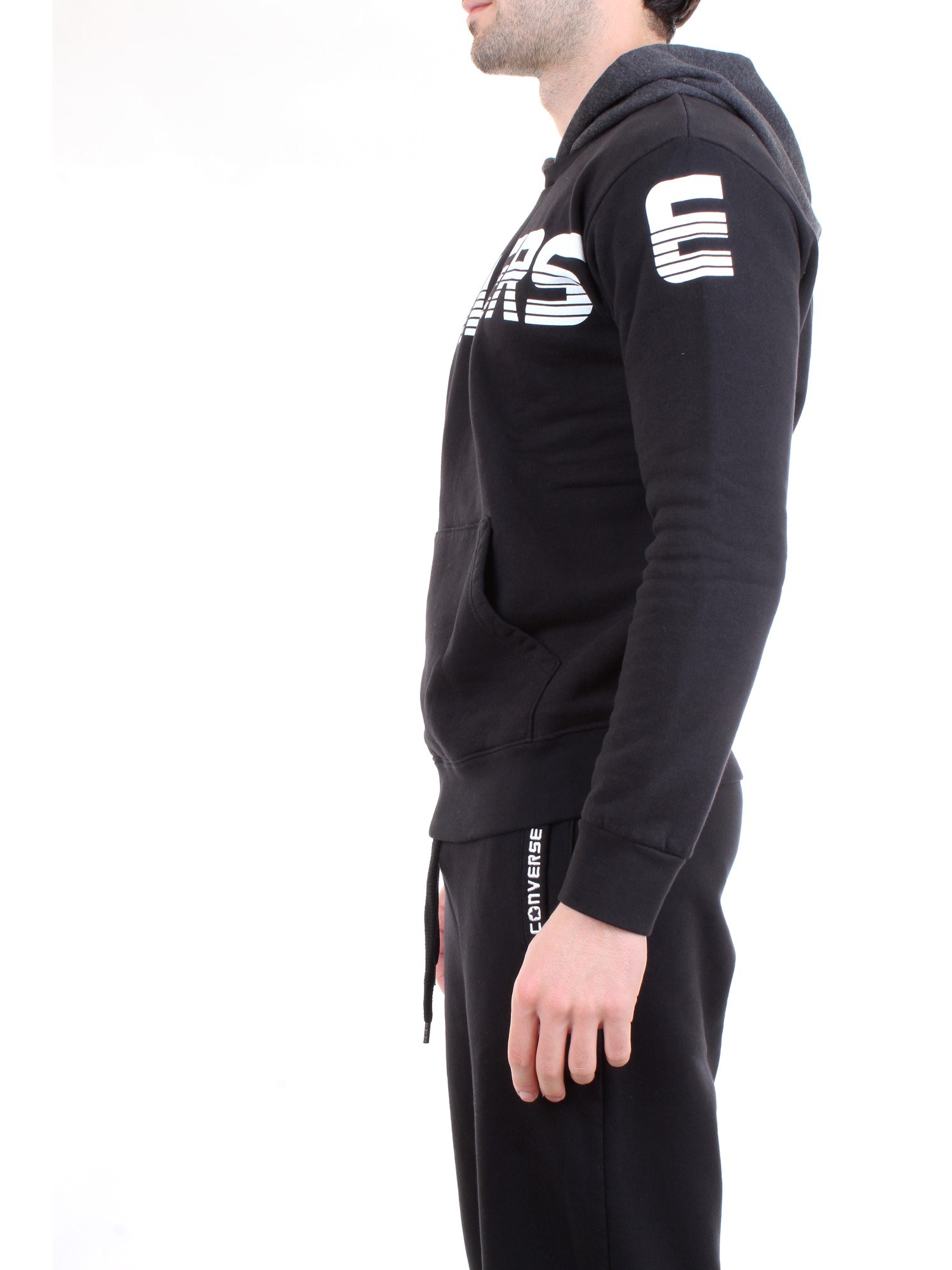 CONVERSE 10018615 Black Clothing Man Sweater CONVERSE 10018615 Black Clothing Man Sweater