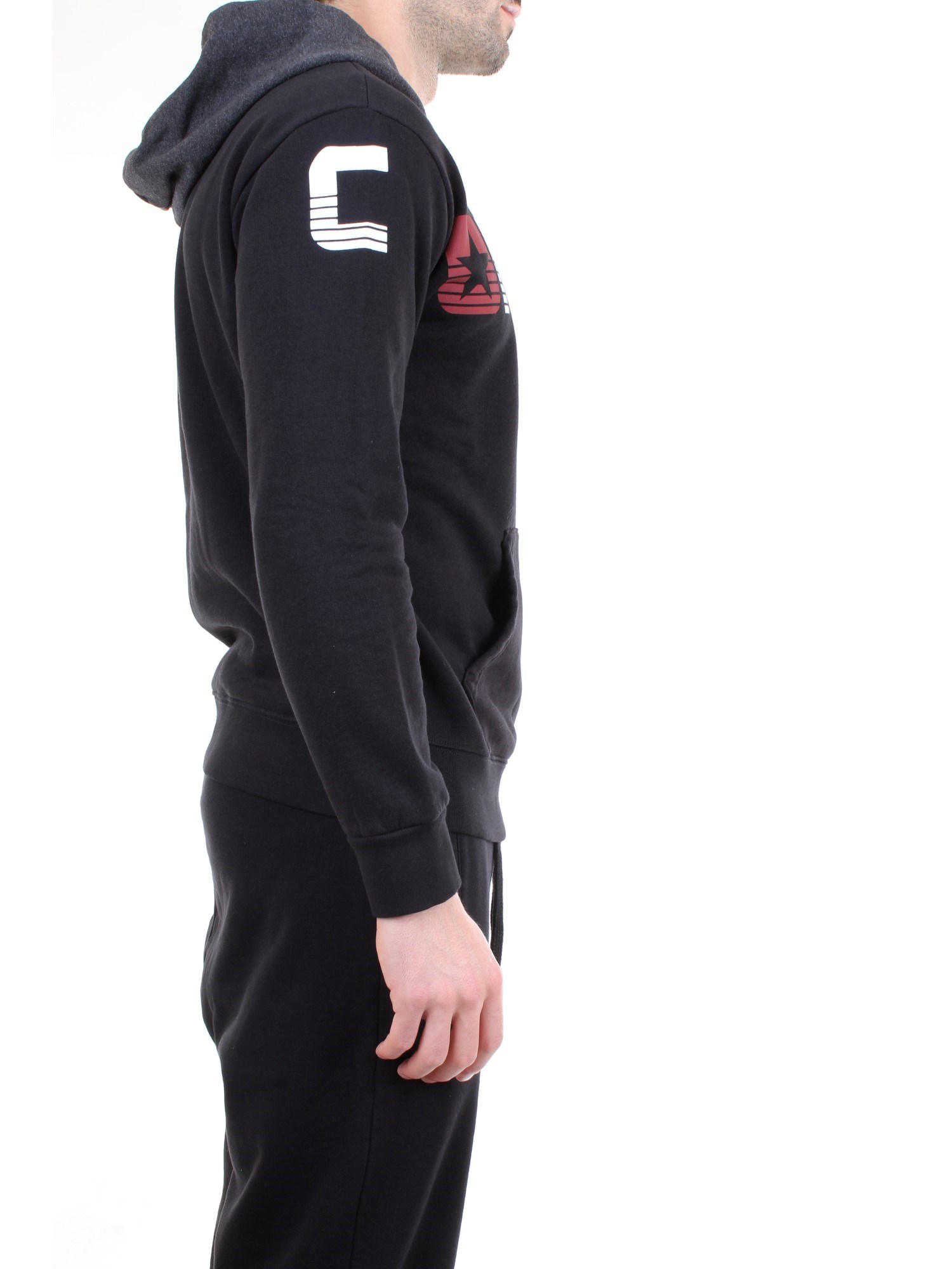 CONVERSE 10018615 Black Clothing Man Sweater CONVERSE 10018615 Black Clothing Man Sweater