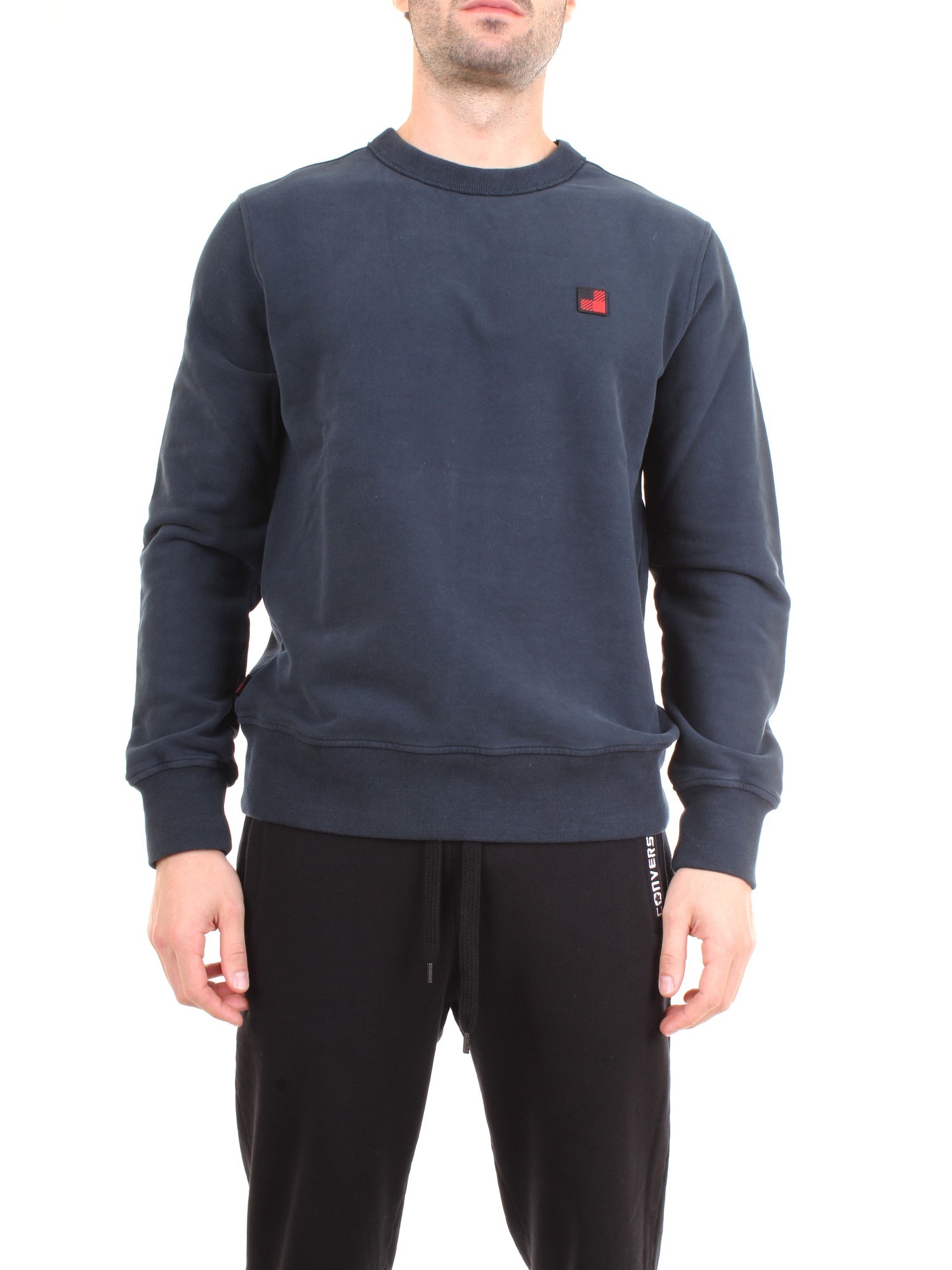WOOLRICH WOFEL1194 Blue Clothing Man Sweater WOOLRICH WOFEL1194 Blue Clothing Man Sweater