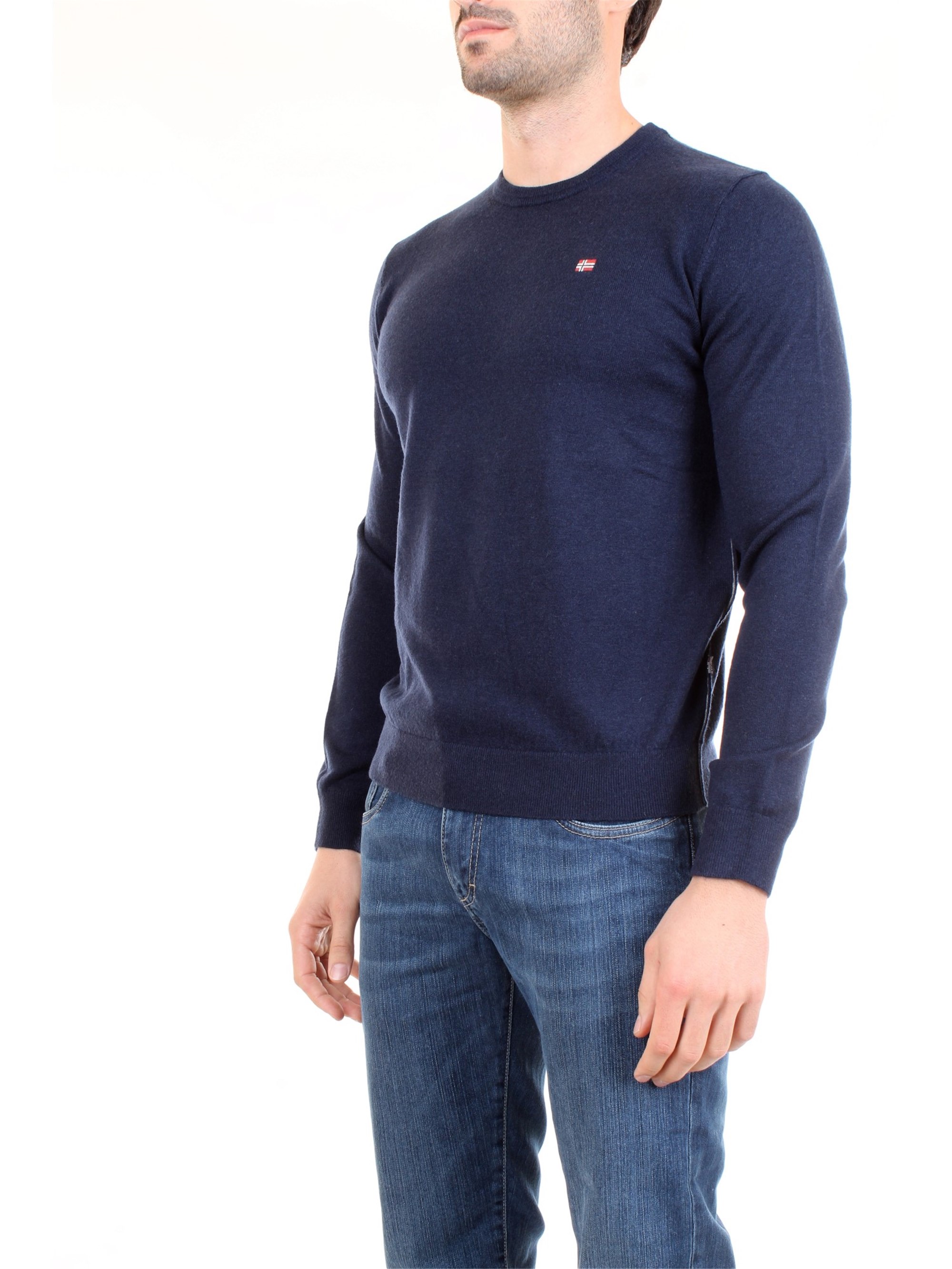 NAPAPIJRI NOYGPB Blue Clothing Man Pullover NAPAPIJRI NOYGPB Blue Clothing Man Pullover