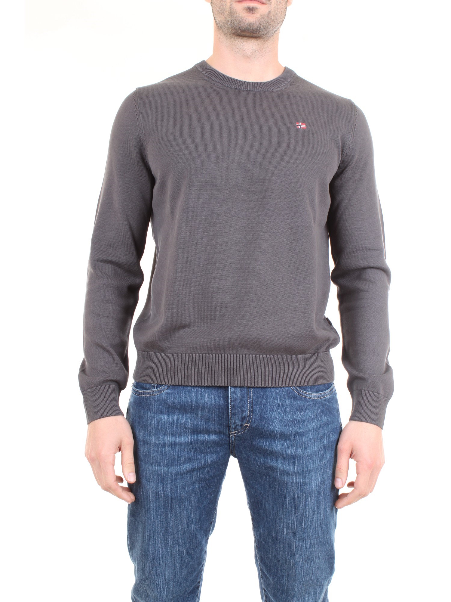 NAPAPIJRI NOYH2T Grey Clothing Man Pullover NAPAPIJRI NOYH2T Grey Clothing Man Pullover