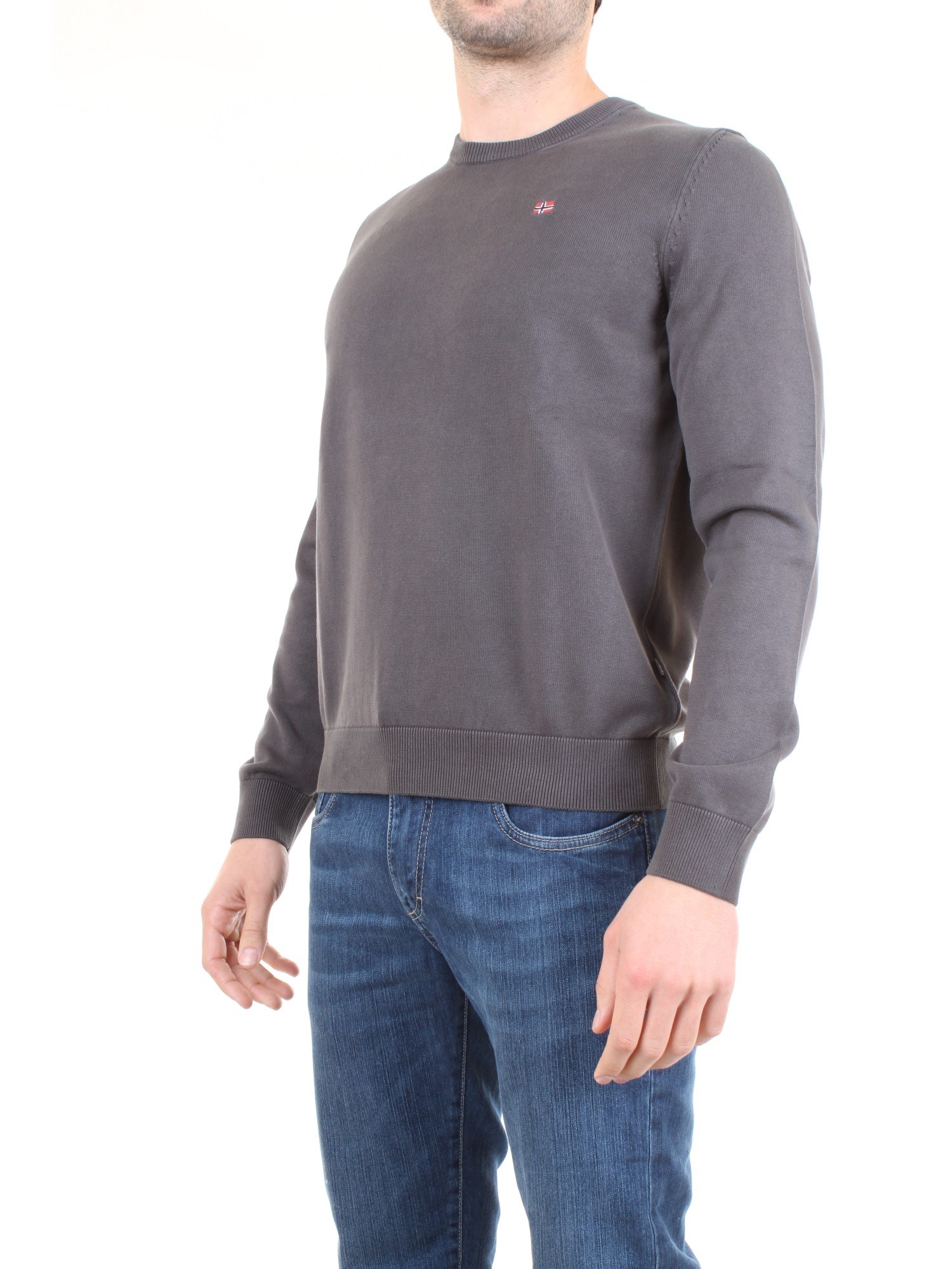 NAPAPIJRI NOYH2T Grey Clothing Man Pullover NAPAPIJRI NOYH2T Grey Clothing Man Pullover