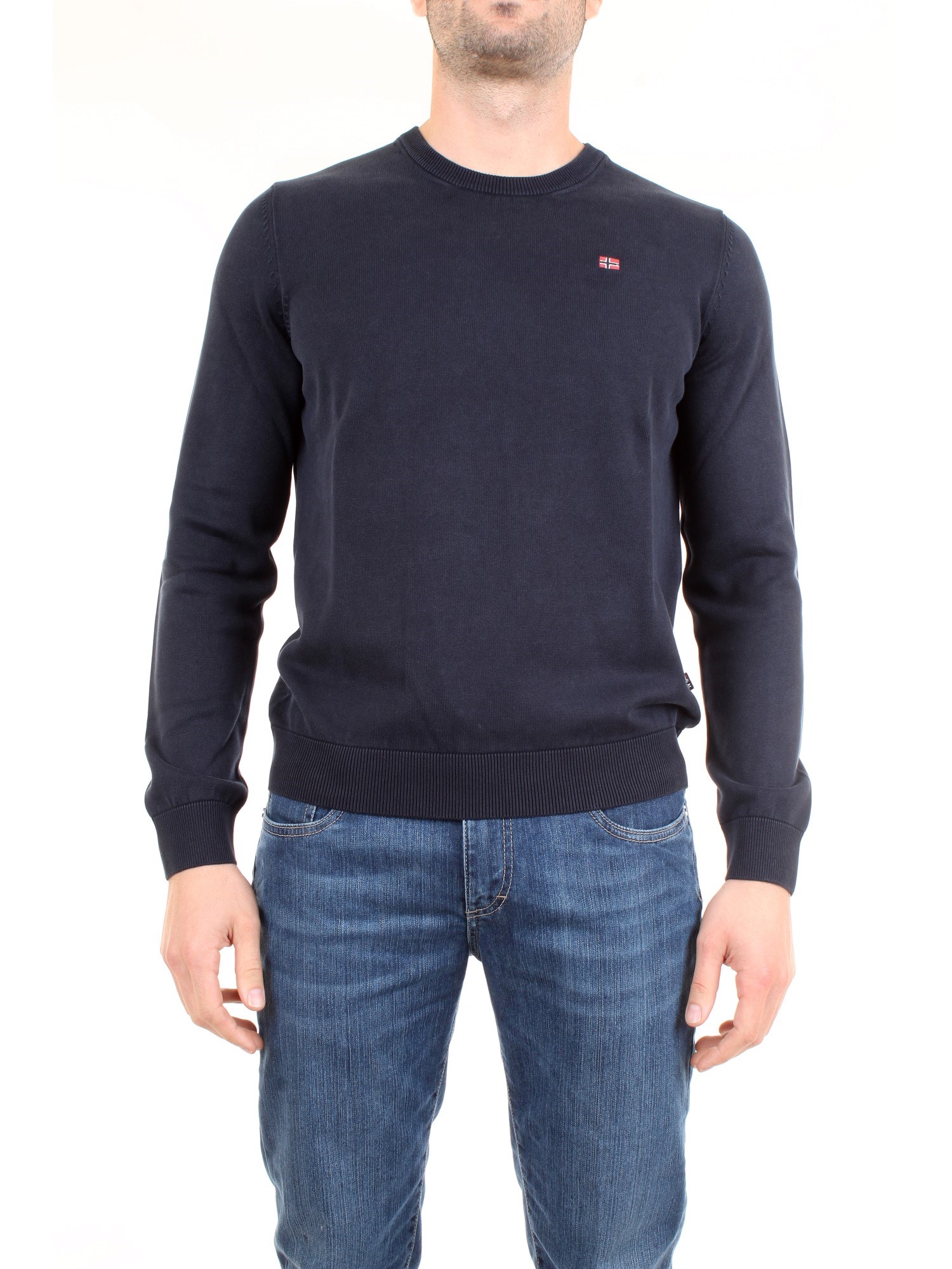 NAPAPIJRI NOYH2T Blue Clothing Man Pullover NAPAPIJRI NOYH2T Blue Clothing Man Pullover