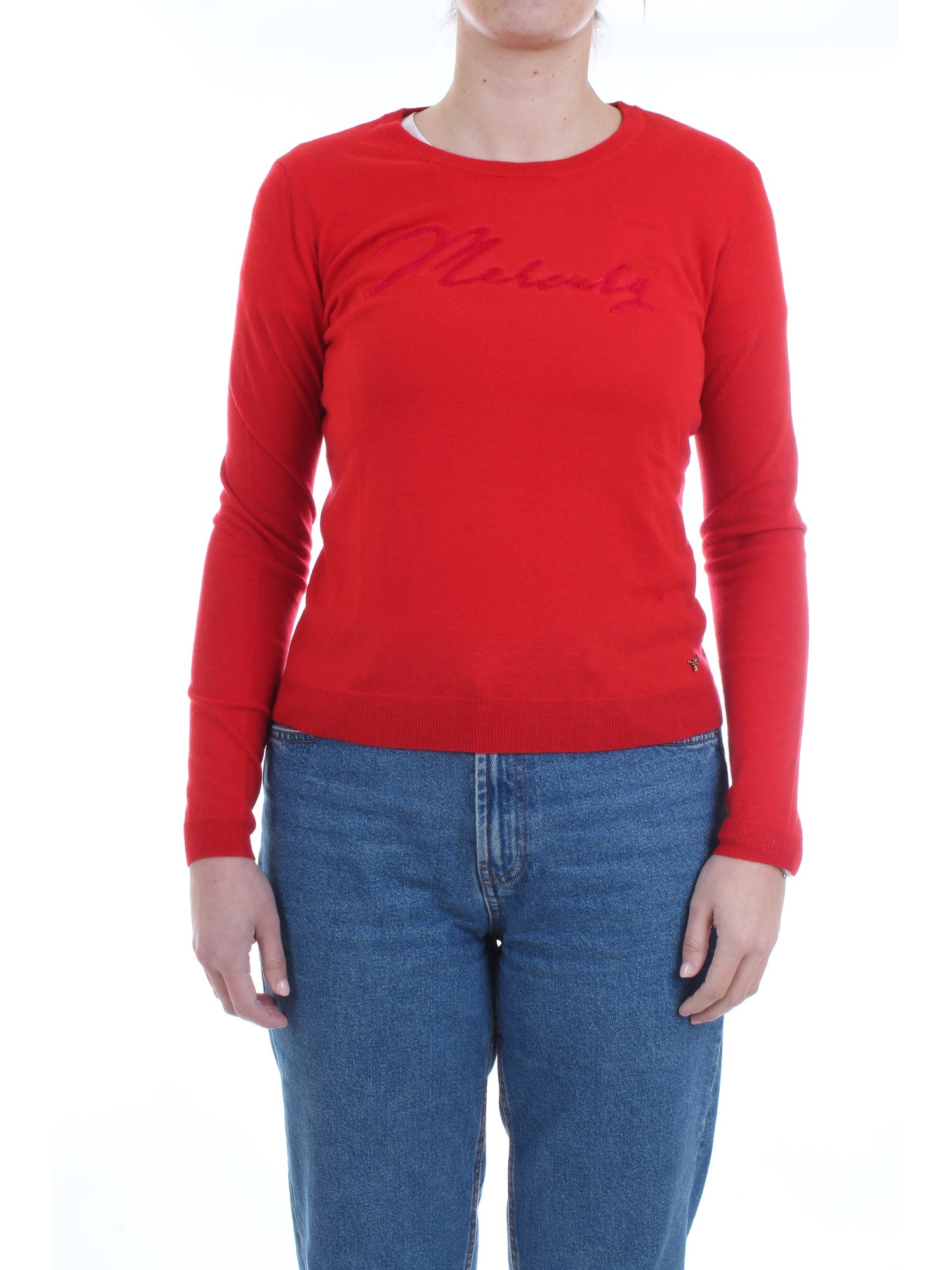 PATRIZIA PEPE 2M3744 A4XL Red Clothing Woman Pullover PATRIZIA PEPE 2M3744 A4XL Red Clothing Woman Pullover
