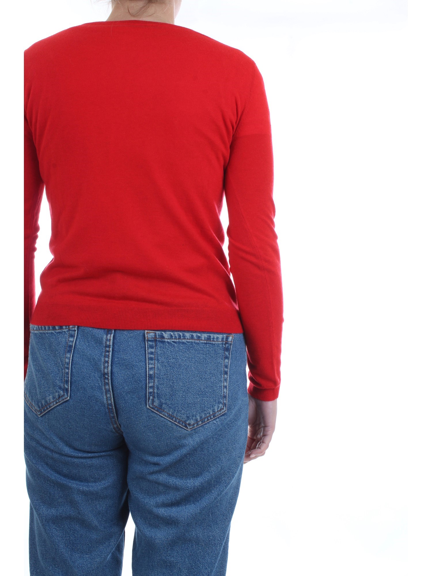 PATRIZIA PEPE 2M3744 A4XL Red Clothing Woman Pullover PATRIZIA PEPE 2M3744 A4XL Red Clothing Woman Pullover