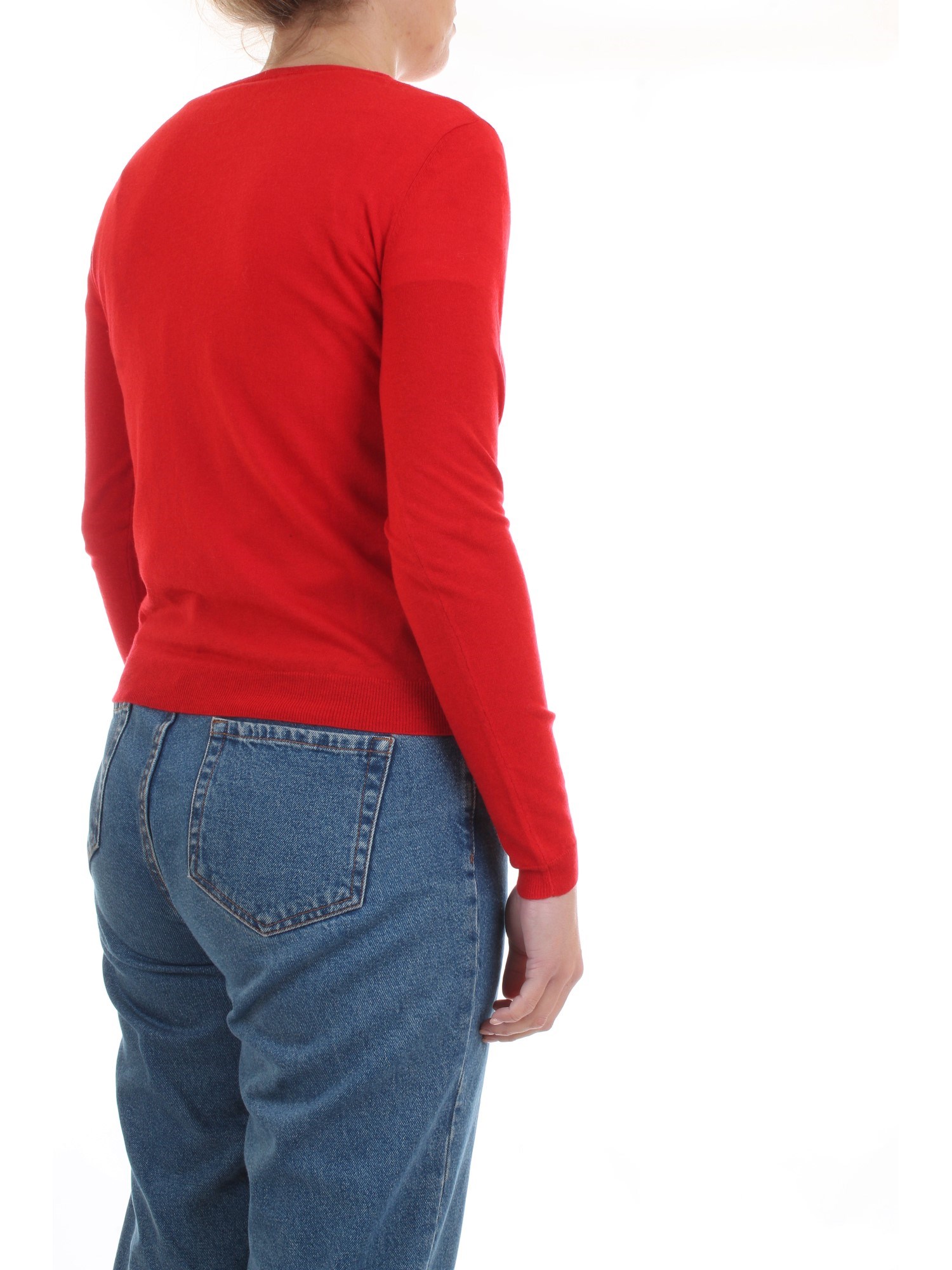 PATRIZIA PEPE 2M3744 A4XL Red Clothing Woman Pullover PATRIZIA PEPE 2M3744 A4XL Red Clothing Woman Pullover