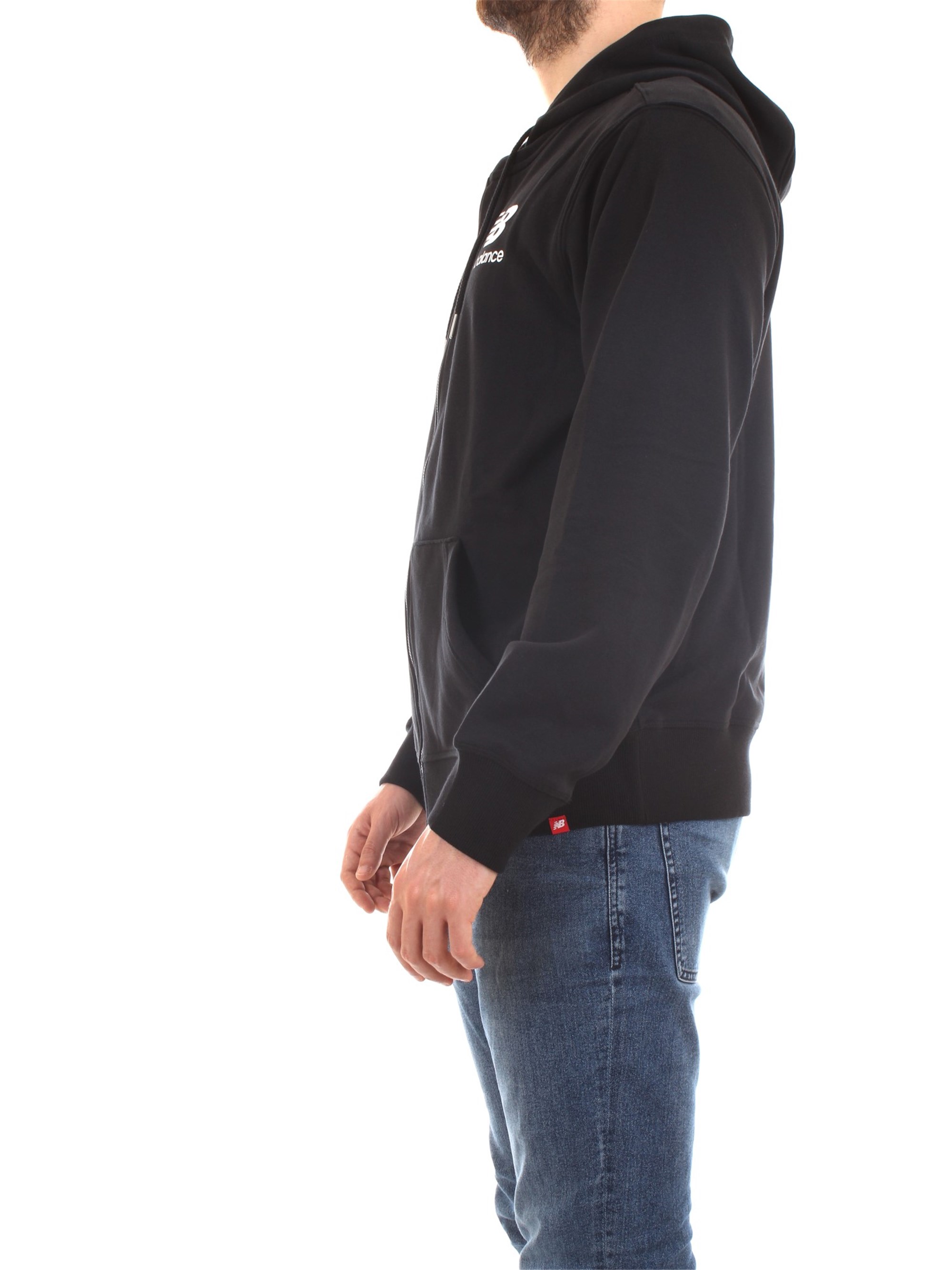 NEW BALANCE MJ91549 Black Clothing Man Sweater NEW BALANCE MJ91549 Black Clothing Man Sweater
