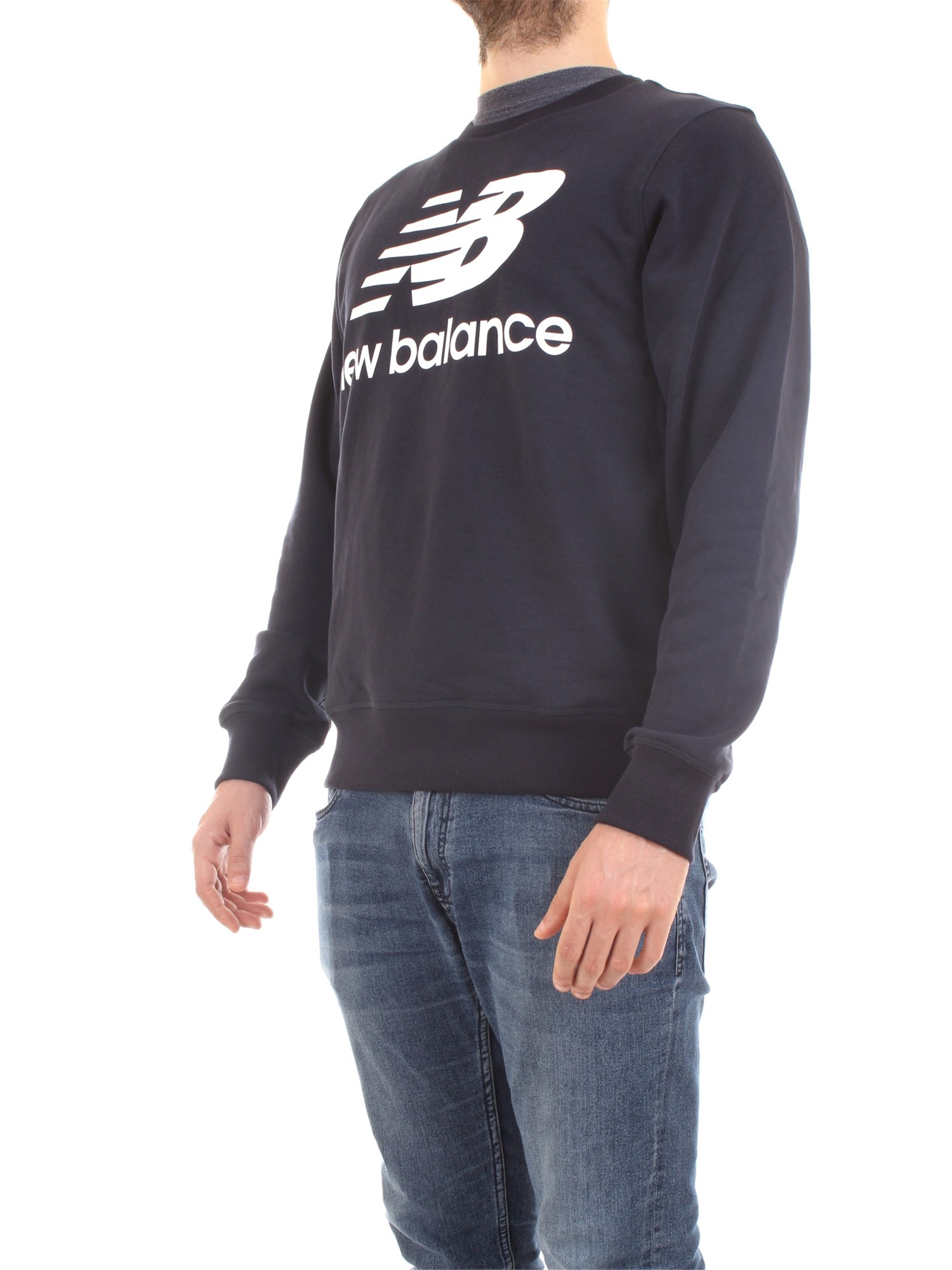 NEW BALANCE MT91548 Blue Clothing Man Sweater NEW BALANCE MT91548 Blue Clothing Man Sweater