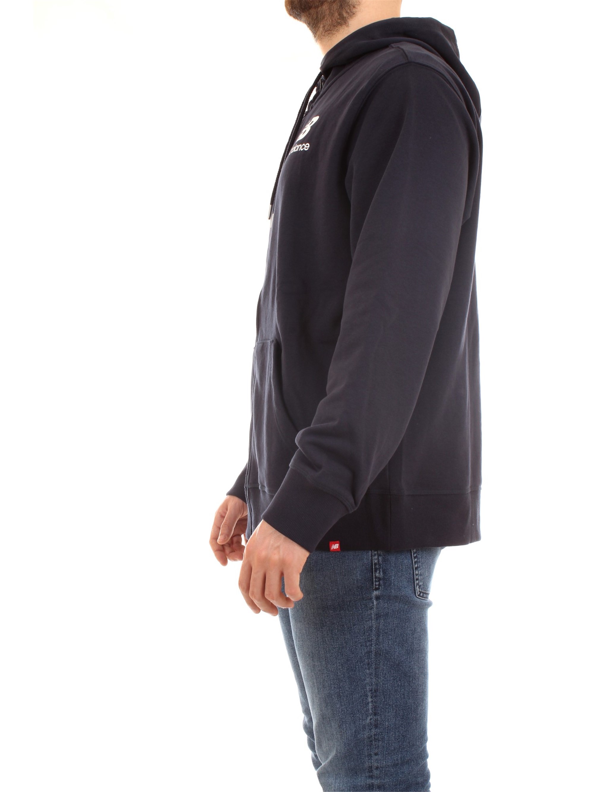 NEW BALANCE MJ91549 Blue Clothing Man Sweater NEW BALANCE MJ91549 Blue Clothing Man Sweater