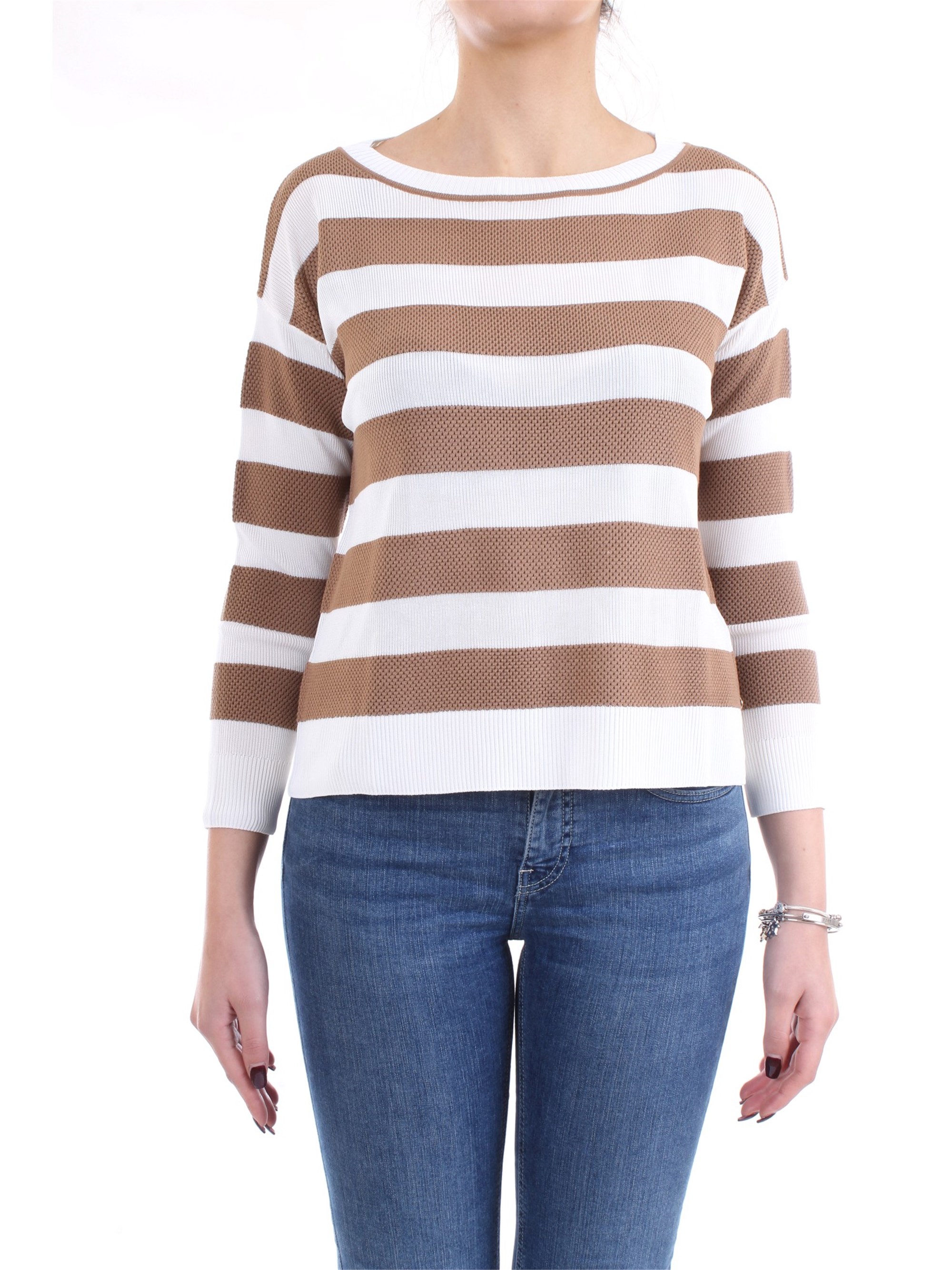 PENNYBLACK 23610420 Beige Clothing Woman Sweater PENNYBLACK 23610420 Beige Clothing Woman Sweater