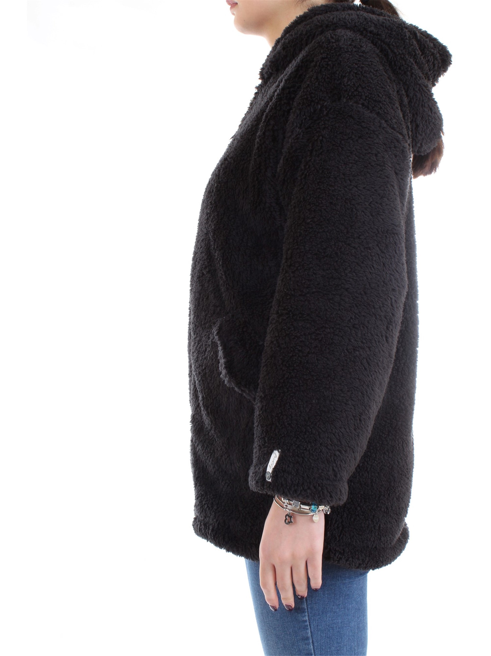 FREDDY F9WMLJ1 Black Clothing Woman Jacket FREDDY F9WMLJ1 Black Clothing Woman Jacket