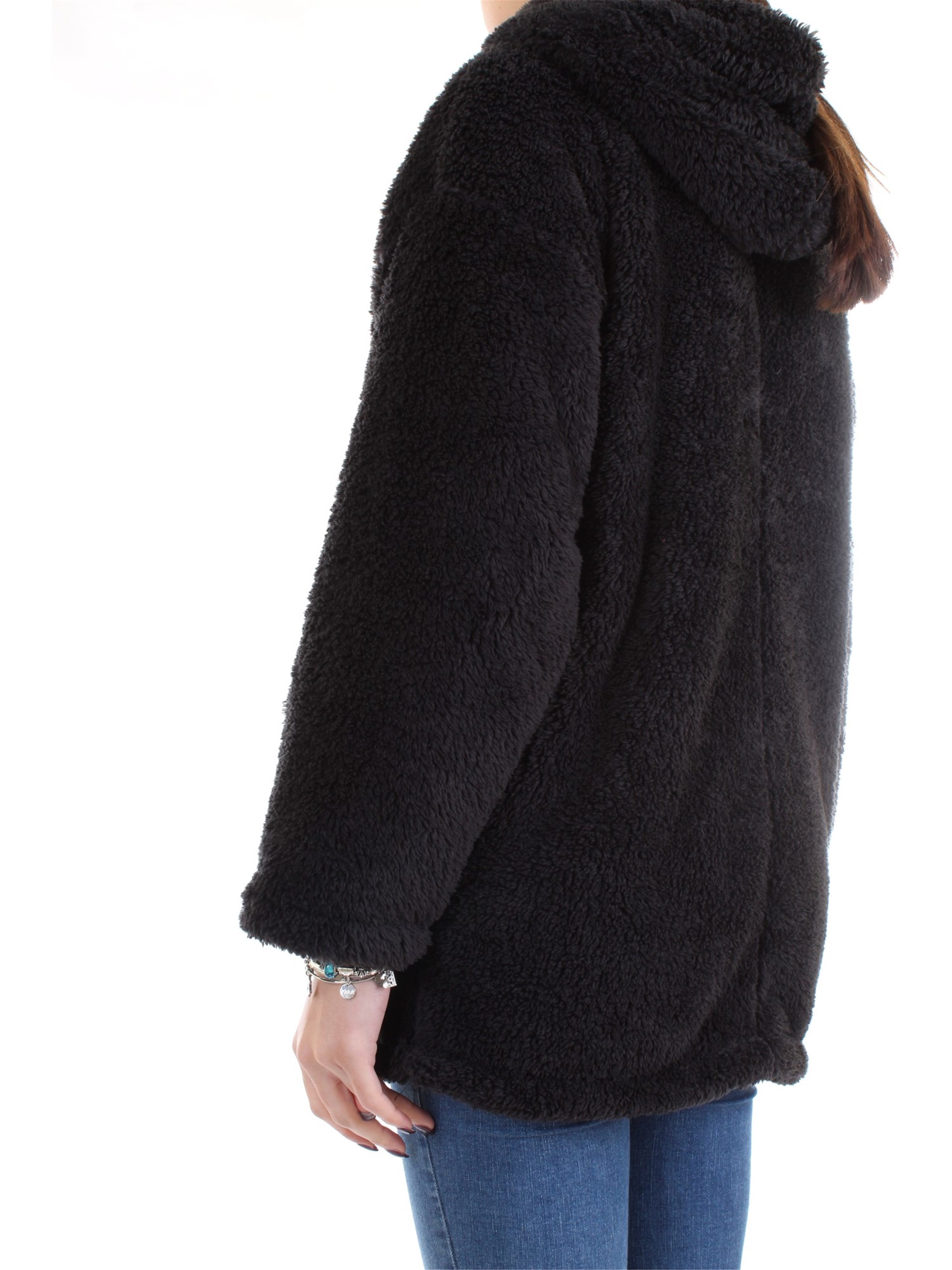 FREDDY F9WMLJ1 Black Clothing Woman Jacket FREDDY F9WMLJ1 Black Clothing Woman Jacket