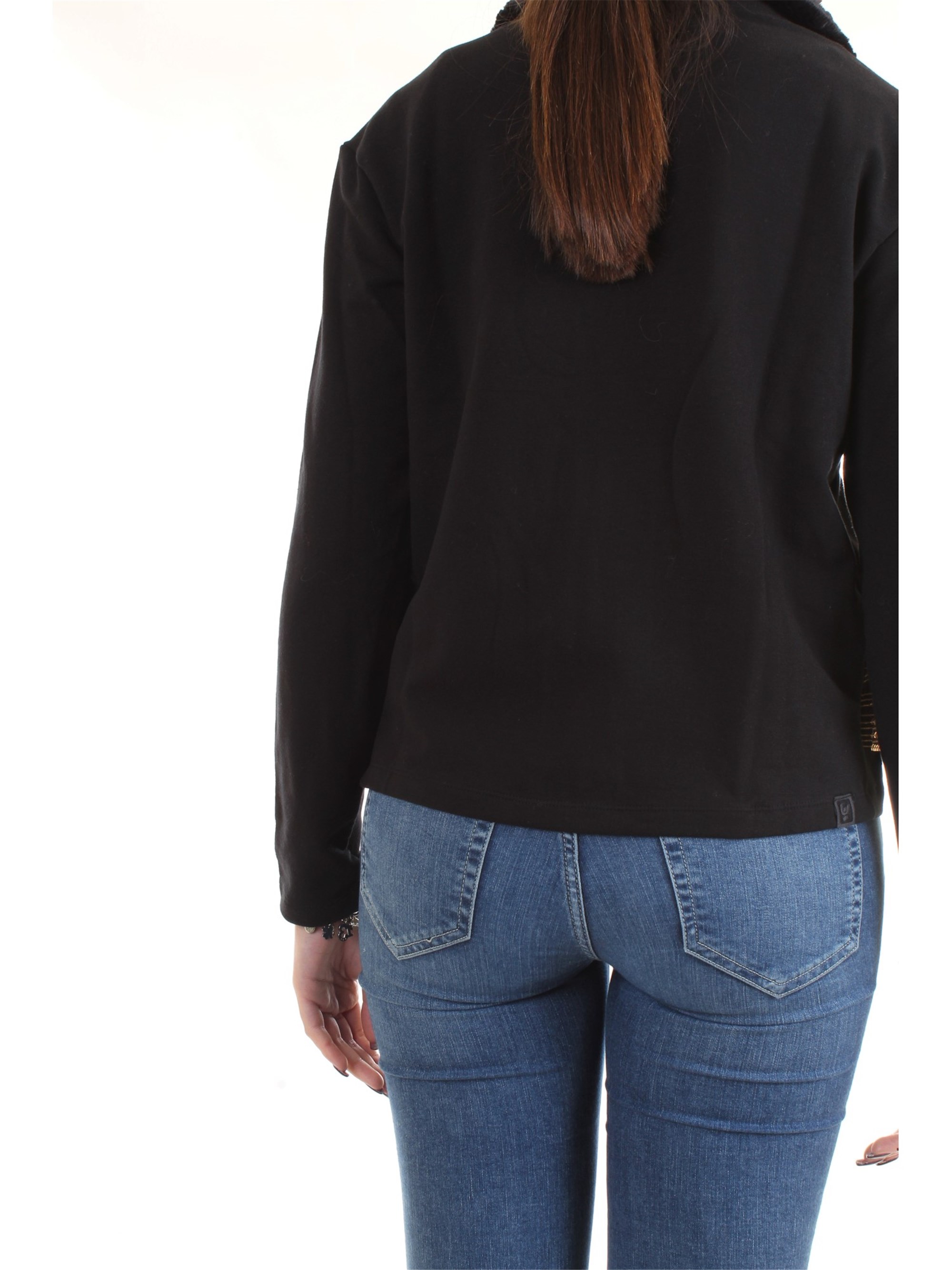 FREDDY F8WALS2 Black Clothing Woman Sweater FREDDY F8WALS2 Black Clothing Woman Sweater