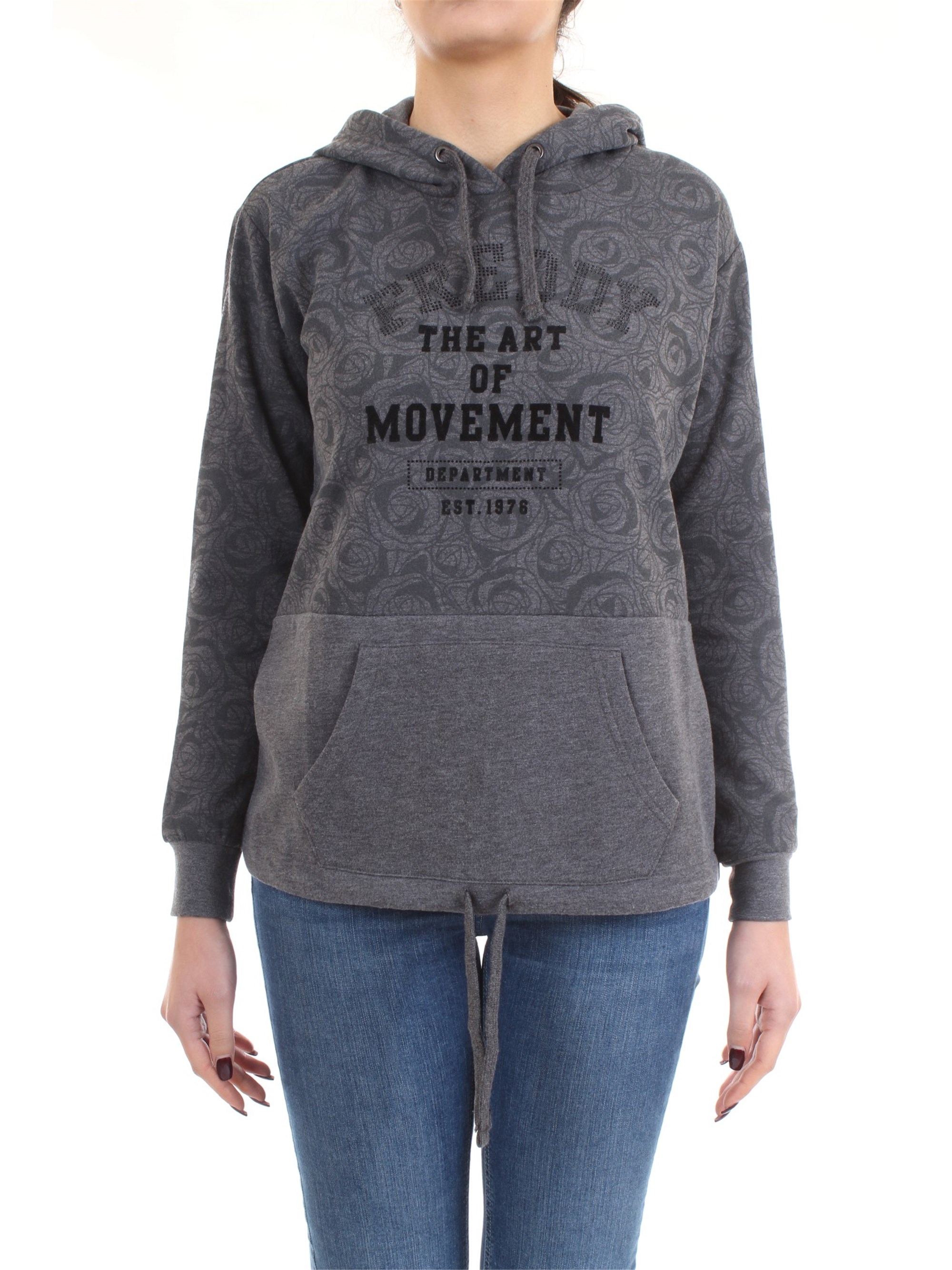 FREDDY F9WTRS5M Grey Clothing Woman Sweater FREDDY F9WTRS5M Grey Clothing Woman Sweater