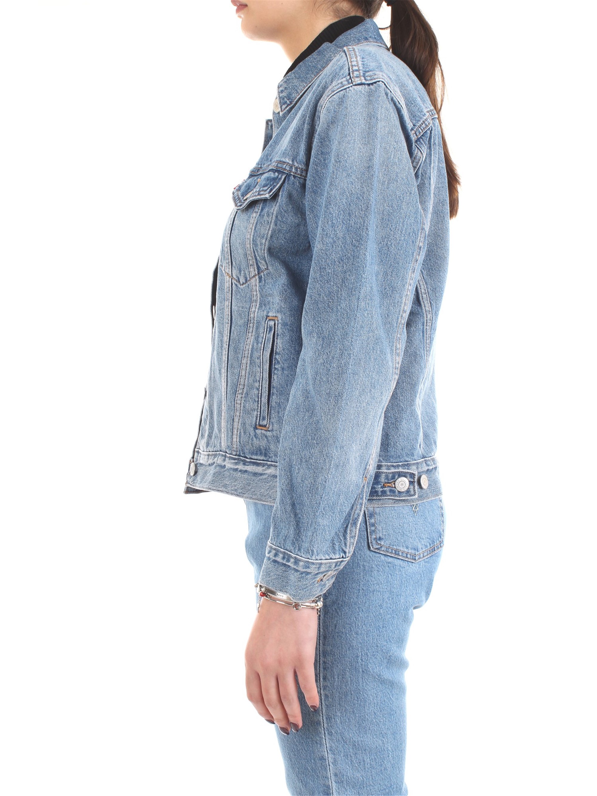 LEVI'S 29944 Medium blue Clothing Woman Jacket LEVI'S 29944 Medium blue Clothing Woman Jacket