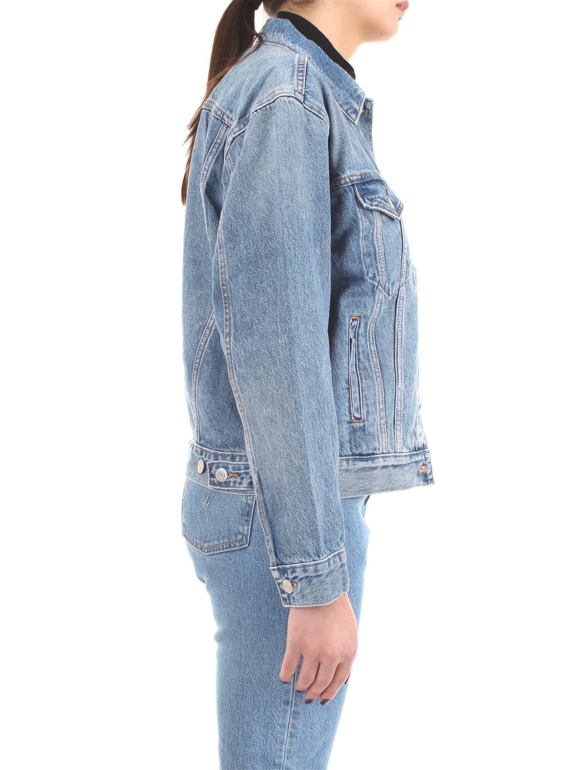 LEVI'S 29944 Medium blue Clothing Woman Jacket LEVI'S 29944 Medium blue Clothing Woman Jacket