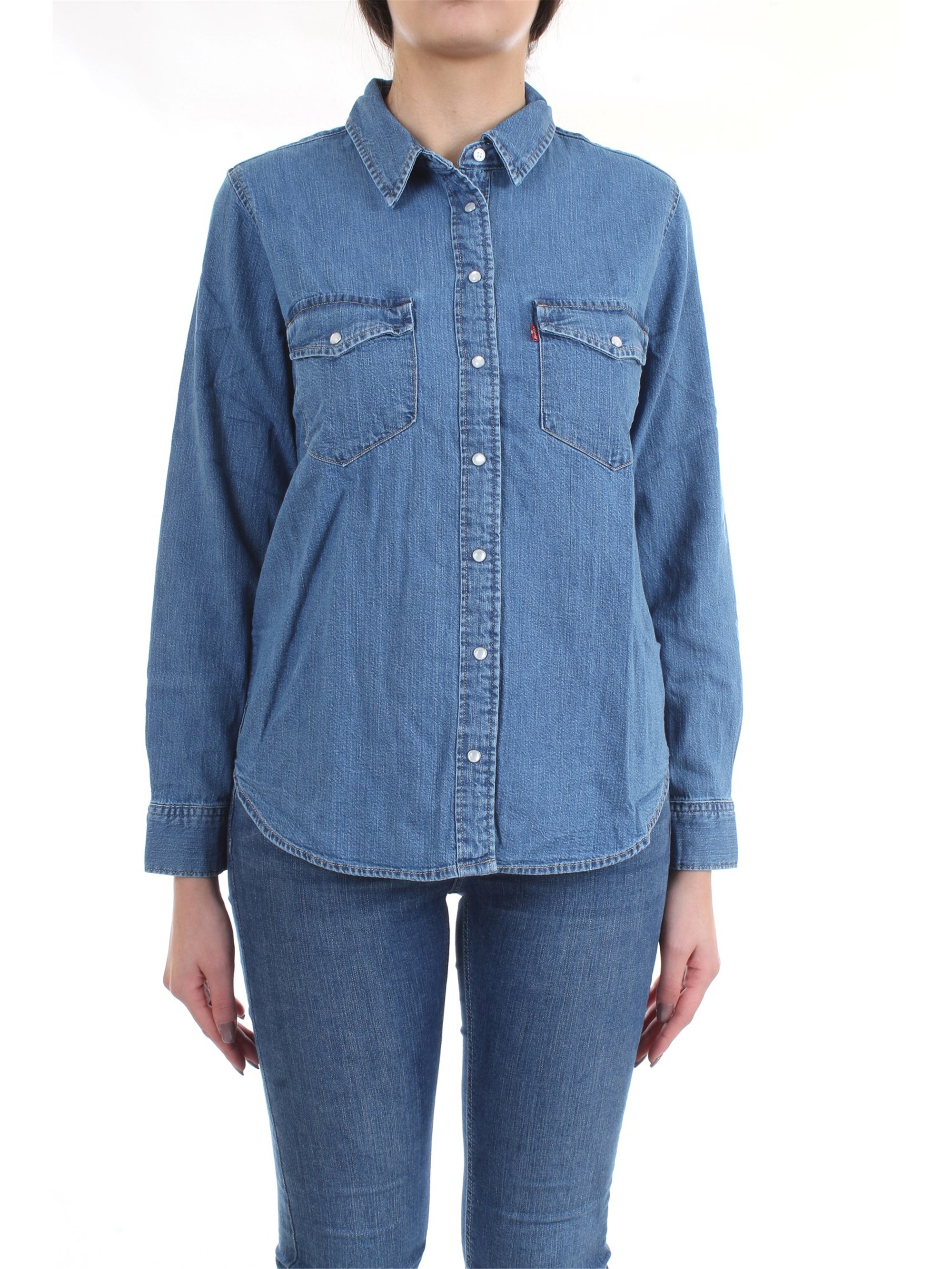 LEVI'S 16786 Blue Clothing Woman Shirt LEVI'S 16786 Blue Clothing Woman Shirt