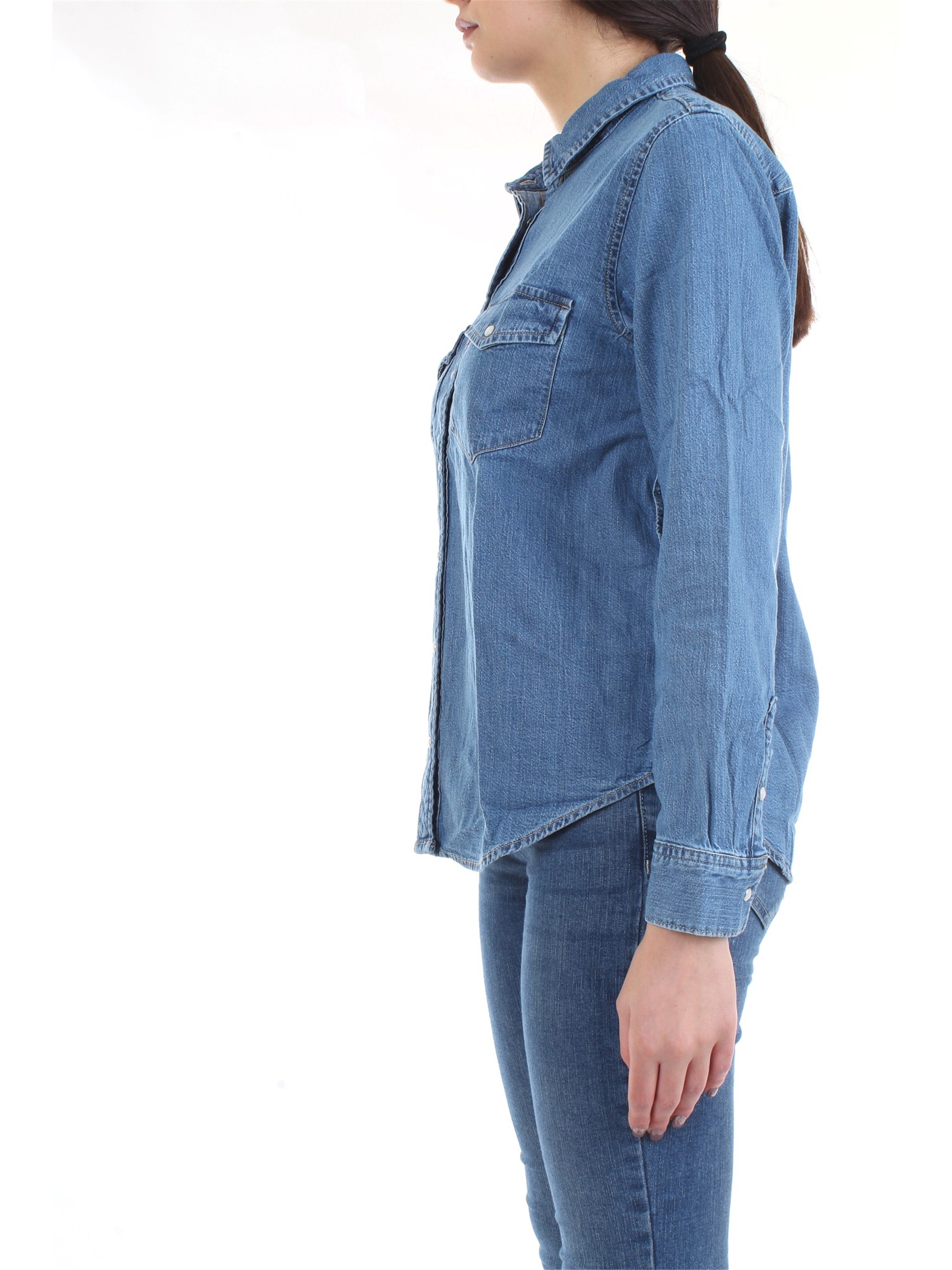 LEVI'S 16786 Blue Clothing Woman Shirt LEVI'S 16786 Blue Clothing Woman Shirt