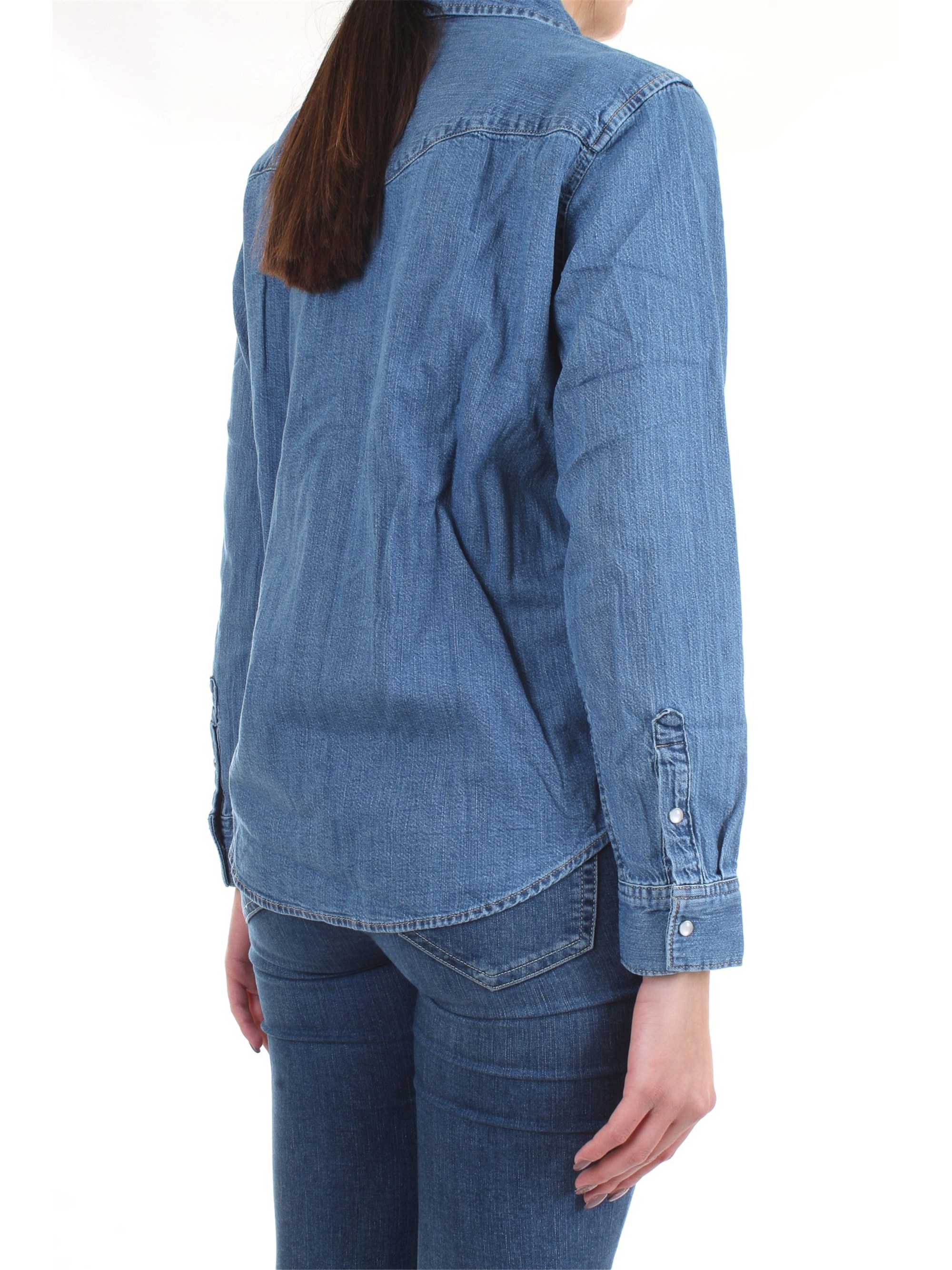 LEVI'S 16786 Blue Clothing Woman Shirt LEVI'S 16786 Blue Clothing Woman Shirt