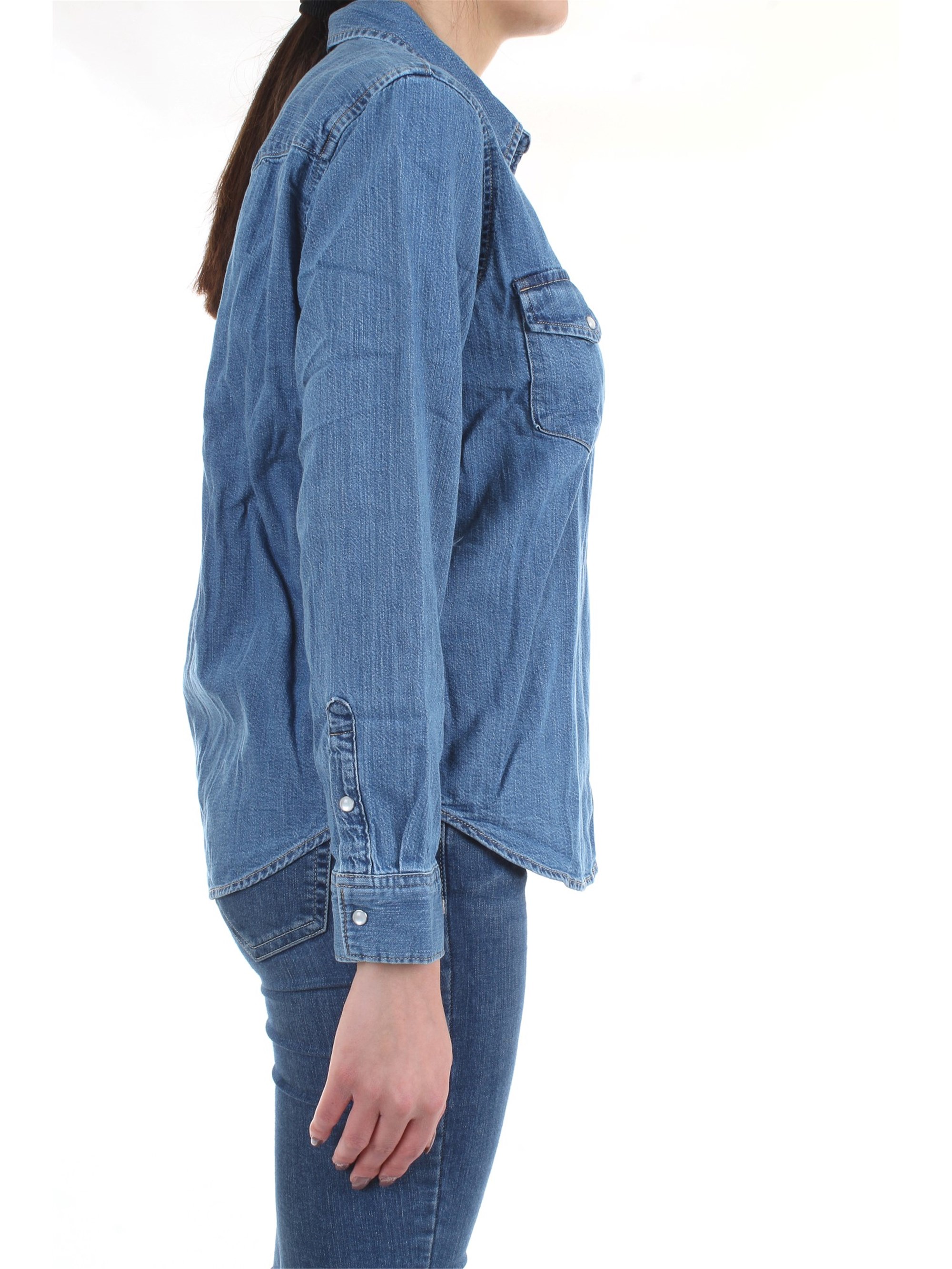 LEVI'S 16786 Blue Clothing Woman Shirt LEVI'S 16786 Blue Clothing Woman Shirt