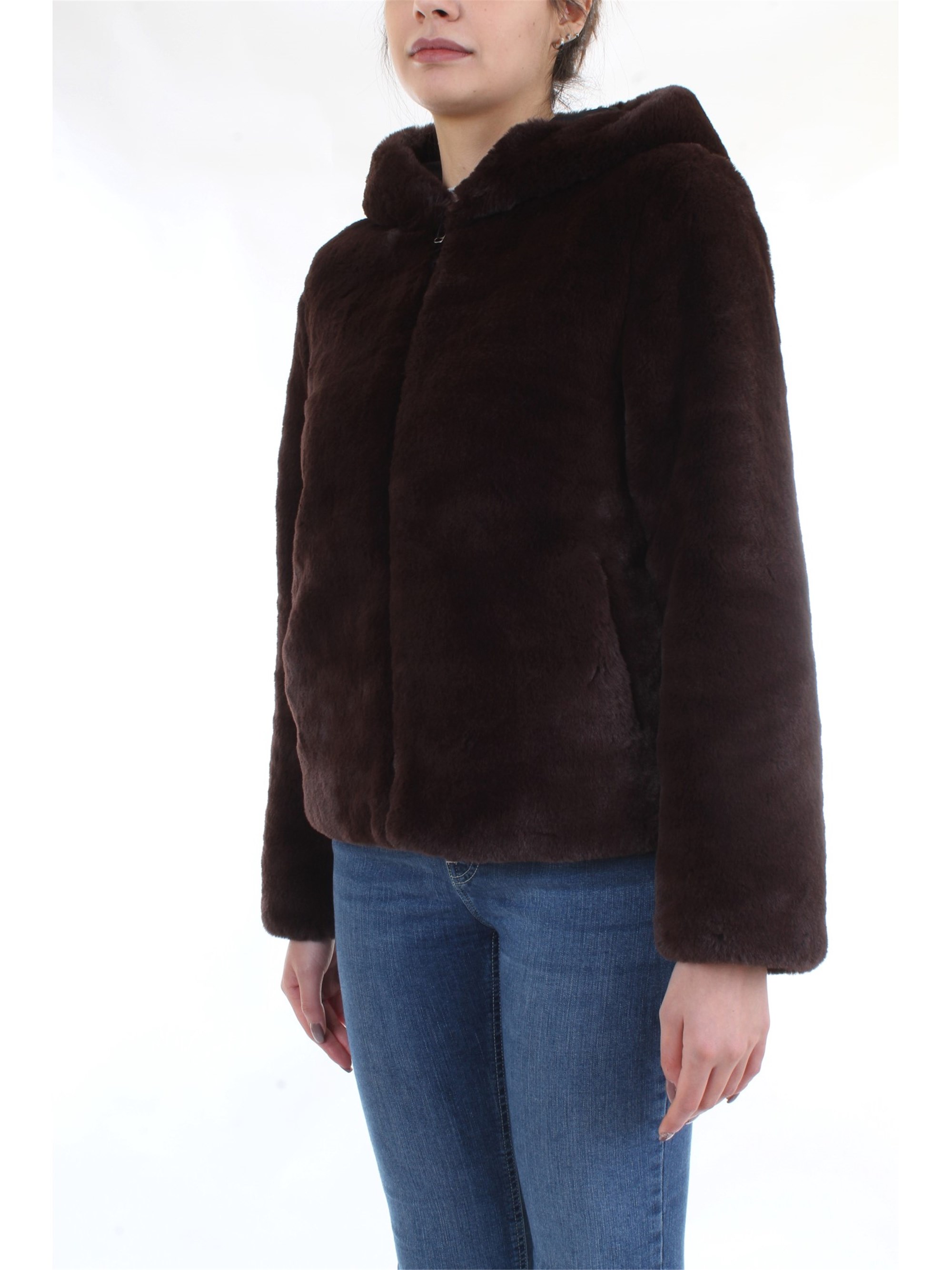 Meheran 18191 Brown Clothing Woman Jacket Meheran 18191 Brown Clothing Woman Jacket
