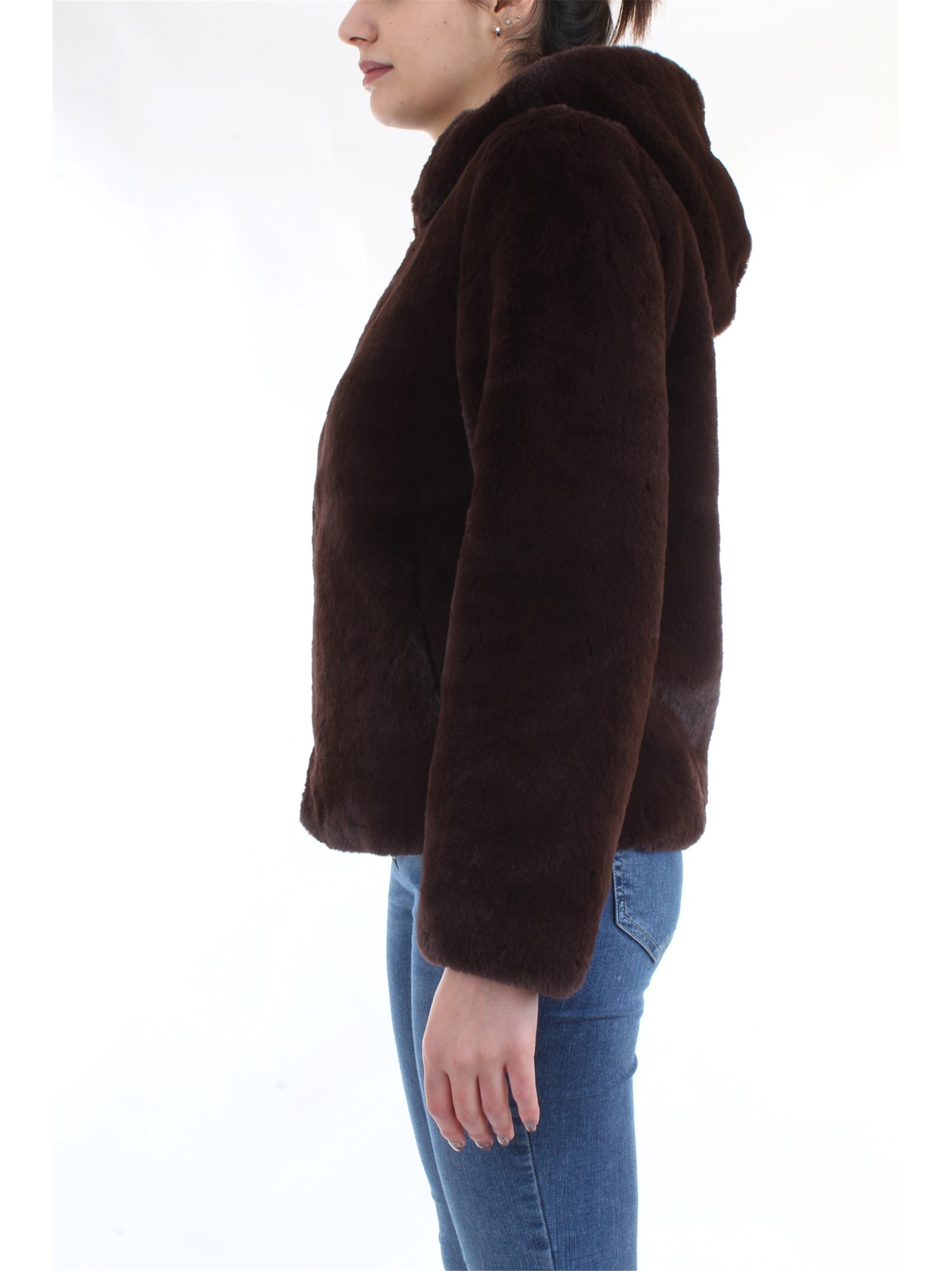 Meheran 18191 Brown Clothing Woman Jacket Meheran 18191 Brown Clothing Woman Jacket