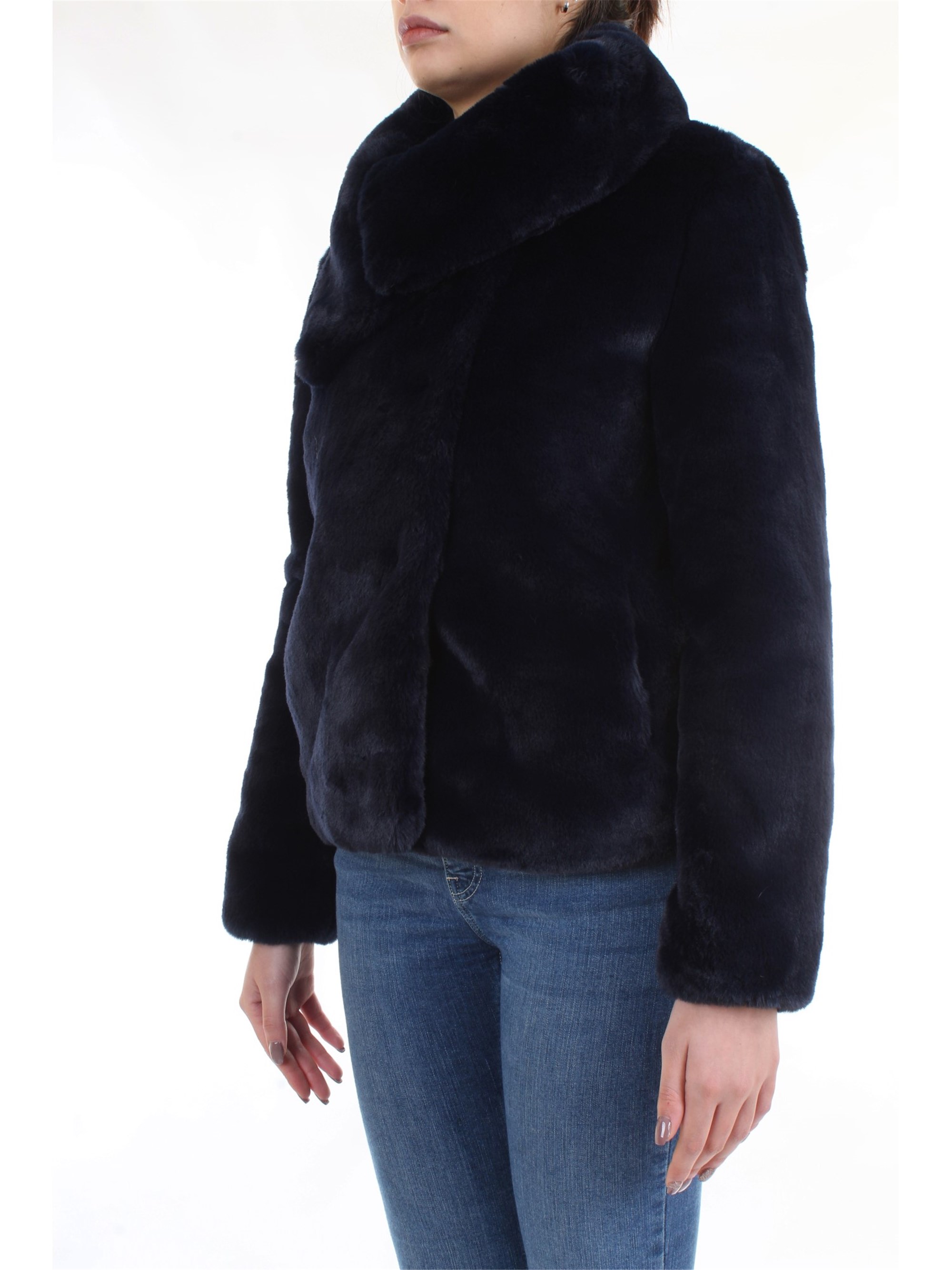 Meheran 18183 Blue Clothing Woman Jacket Meheran 18183 Blue Clothing Woman Jacket