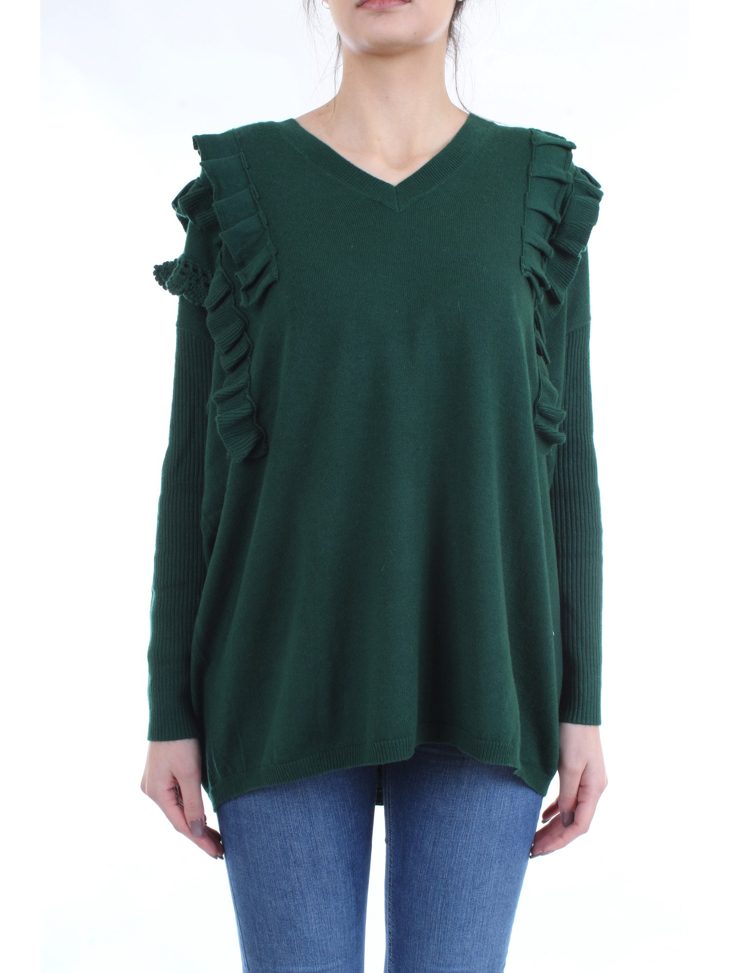 LE COEUR TWINSET 192ST3143 Green Clothing Woman Sweater LE COEUR TWINSET 192ST3143 Green Clothing Woman Sweater