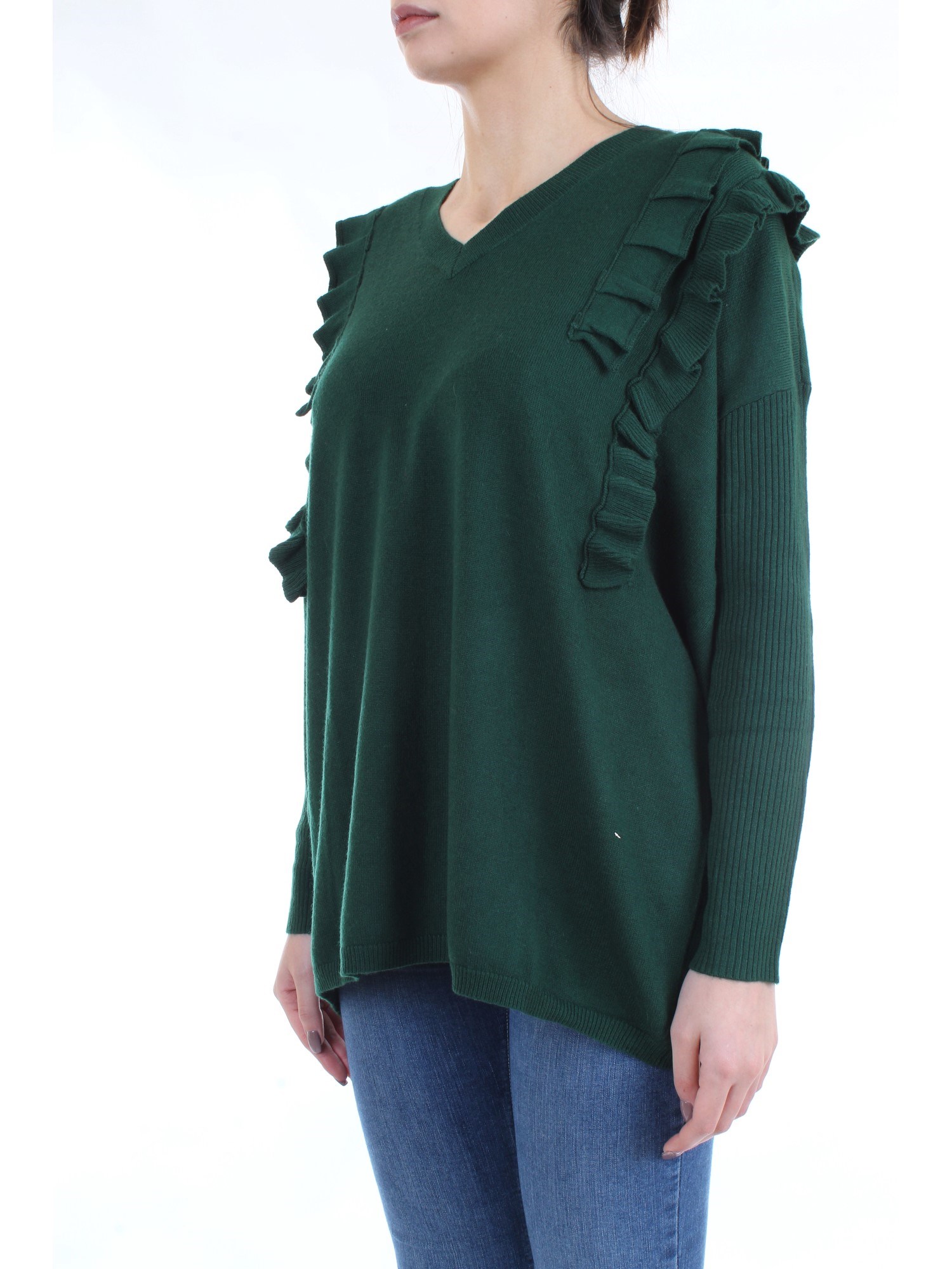 LE COEUR TWINSET 192ST3143 Green Clothing Woman Sweater LE COEUR TWINSET 192ST3143 Green Clothing Woman Sweater