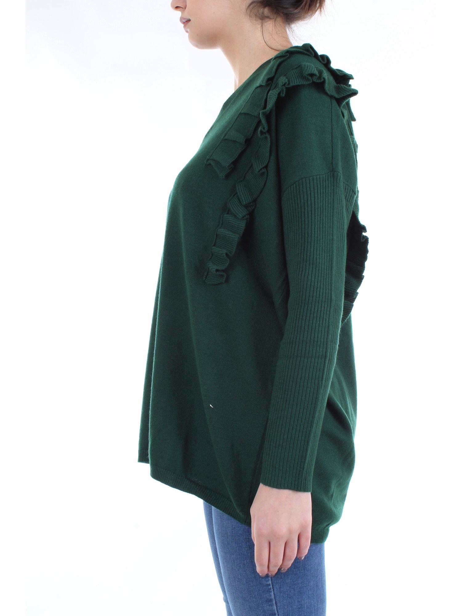 LE COEUR TWINSET 192ST3143 Green Clothing Woman Sweater LE COEUR TWINSET 192ST3143 Green Clothing Woman Sweater
