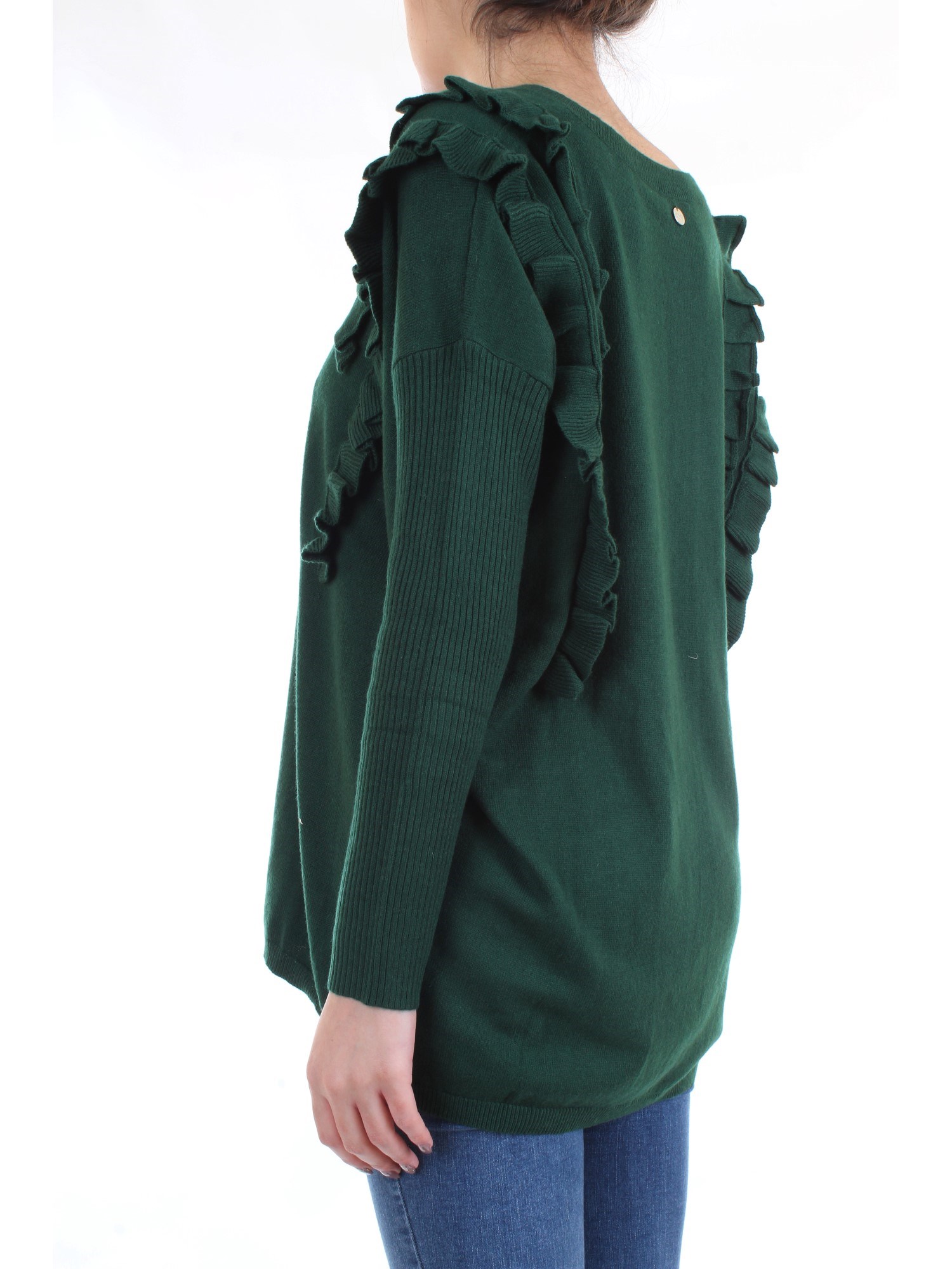 LE COEUR TWINSET 192ST3143 Green Clothing Woman Sweater LE COEUR TWINSET 192ST3143 Green Clothing Woman Sweater