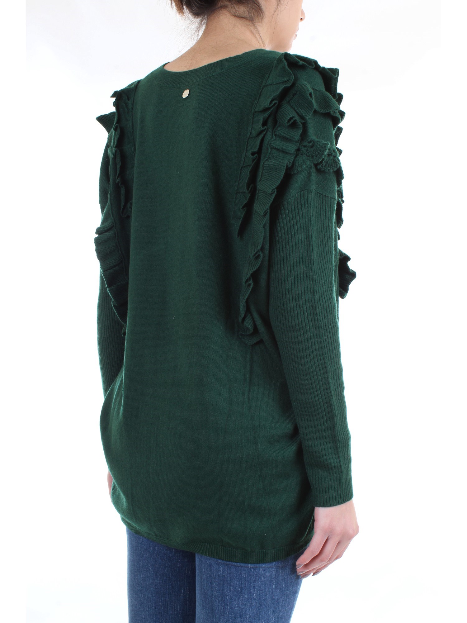 LE COEUR TWINSET 192ST3143 Green Clothing Woman Sweater LE COEUR TWINSET 192ST3143 Green Clothing Woman Sweater