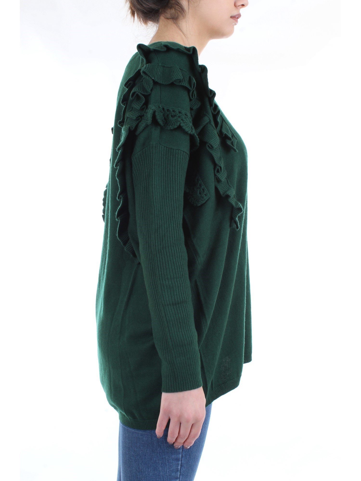 LE COEUR TWINSET 192ST3143 Green Clothing Woman Sweater LE COEUR TWINSET 192ST3143 Green Clothing Woman Sweater