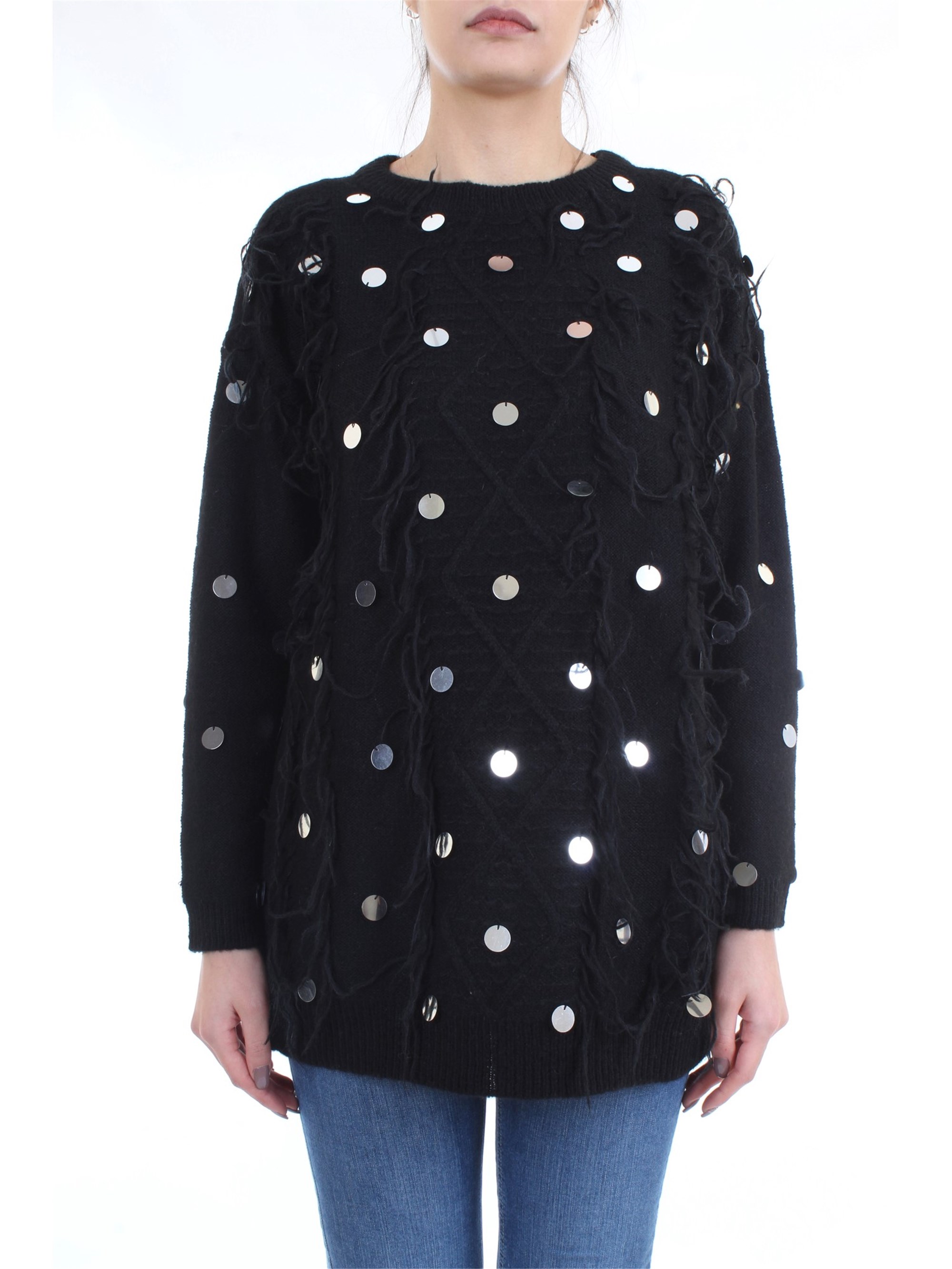 LE COEUR TWINSET 192ST3020 Black Clothing Woman Sweater LE COEUR TWINSET 192ST3020 Black Clothing Woman Sweater