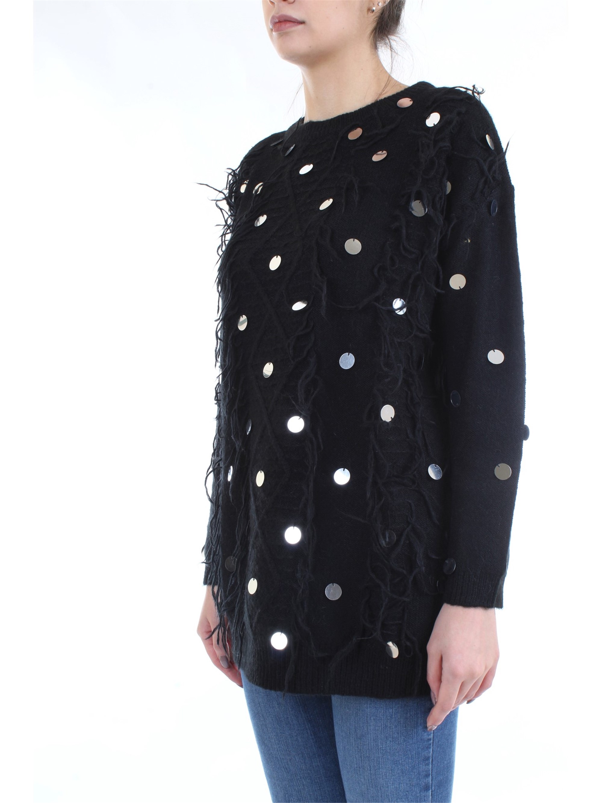 LE COEUR TWINSET 192ST3020 Black Clothing Woman Sweater LE COEUR TWINSET 192ST3020 Black Clothing Woman Sweater