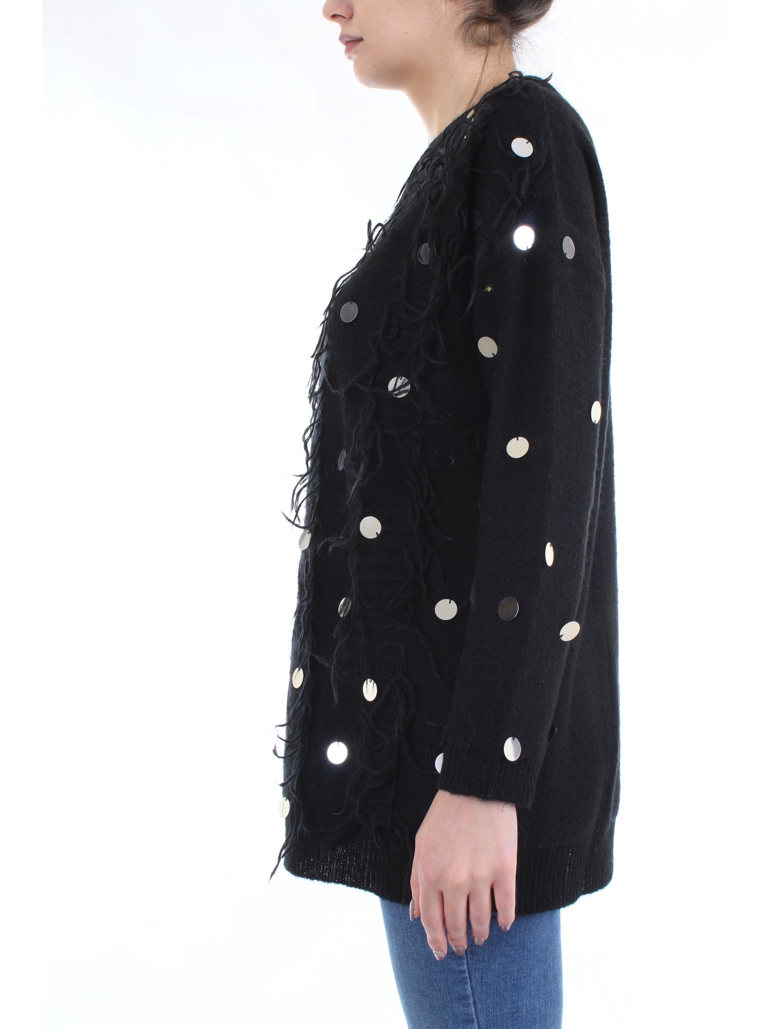 LE COEUR TWINSET 192ST3020 Black Clothing Woman Sweater LE COEUR TWINSET 192ST3020 Black Clothing Woman Sweater