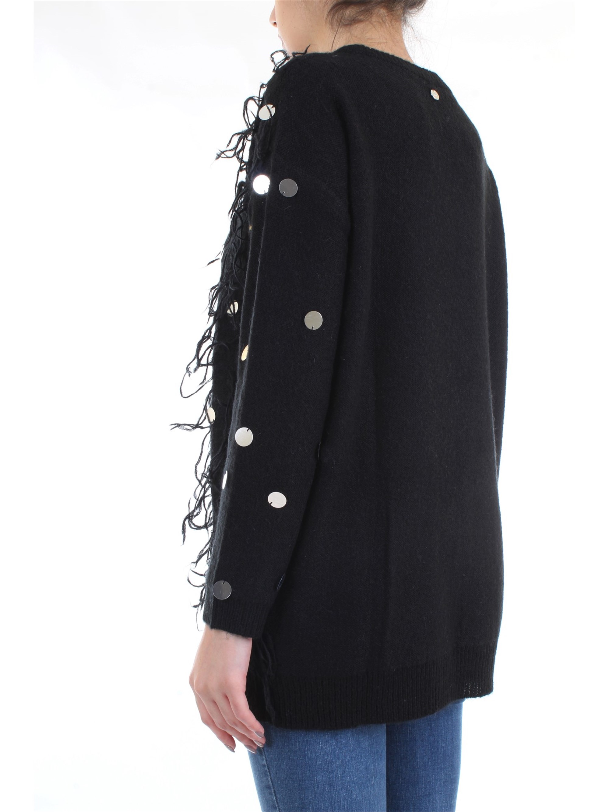 LE COEUR TWINSET 192ST3020 Black Clothing Woman Sweater LE COEUR TWINSET 192ST3020 Black Clothing Woman Sweater