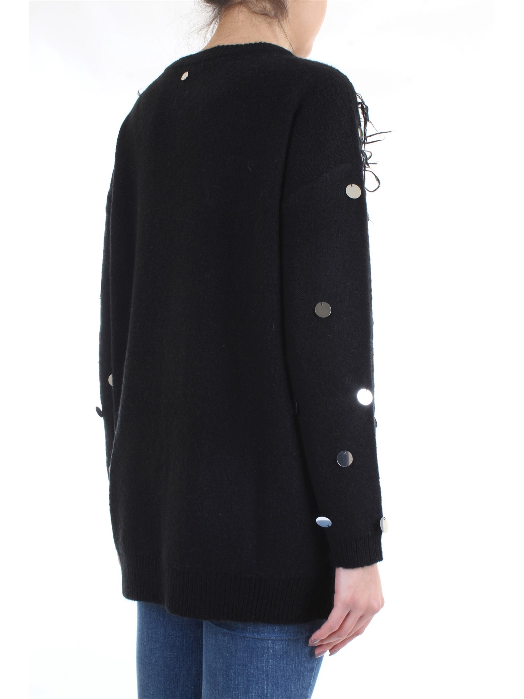 LE COEUR TWINSET 192ST3020 Black Clothing Woman Sweater LE COEUR TWINSET 192ST3020 Black Clothing Woman Sweater