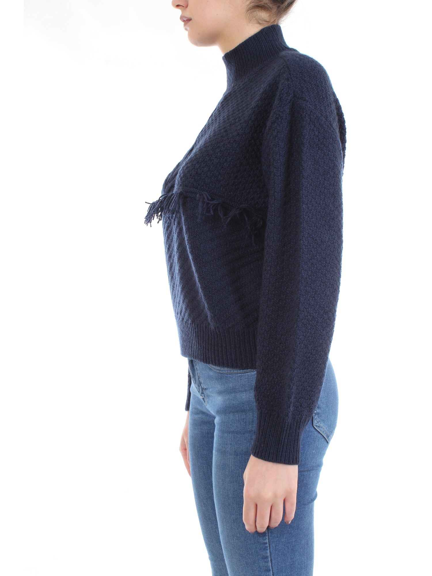 LE COEUR TWINSET 192ST3050 Blue Clothing Woman Sweater LE COEUR TWINSET 192ST3050 Blue Clothing Woman Sweater