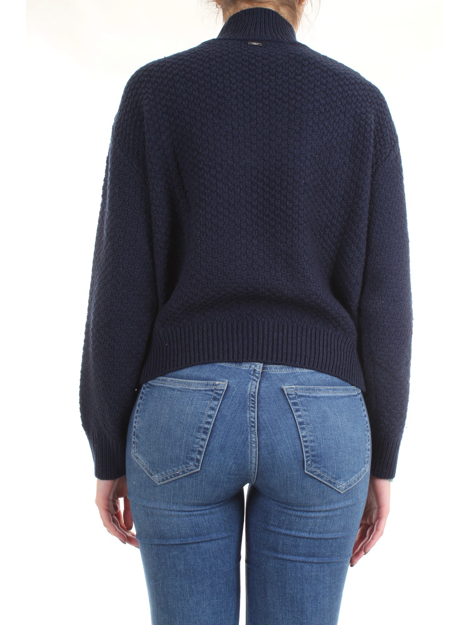 LE COEUR TWINSET 192ST3050 Blue Clothing Woman Sweater LE COEUR TWINSET 192ST3050 Blue Clothing Woman Sweater