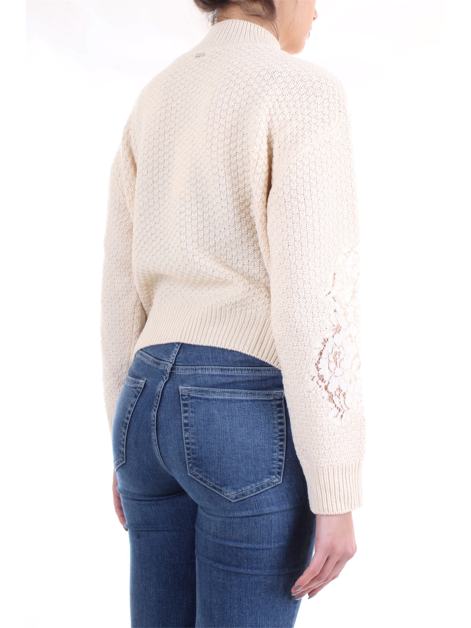LE COEUR TWINSET 192ST3050 Milk Clothing Woman Sweater LE COEUR TWINSET 192ST3050 Milk Clothing Woman Sweater