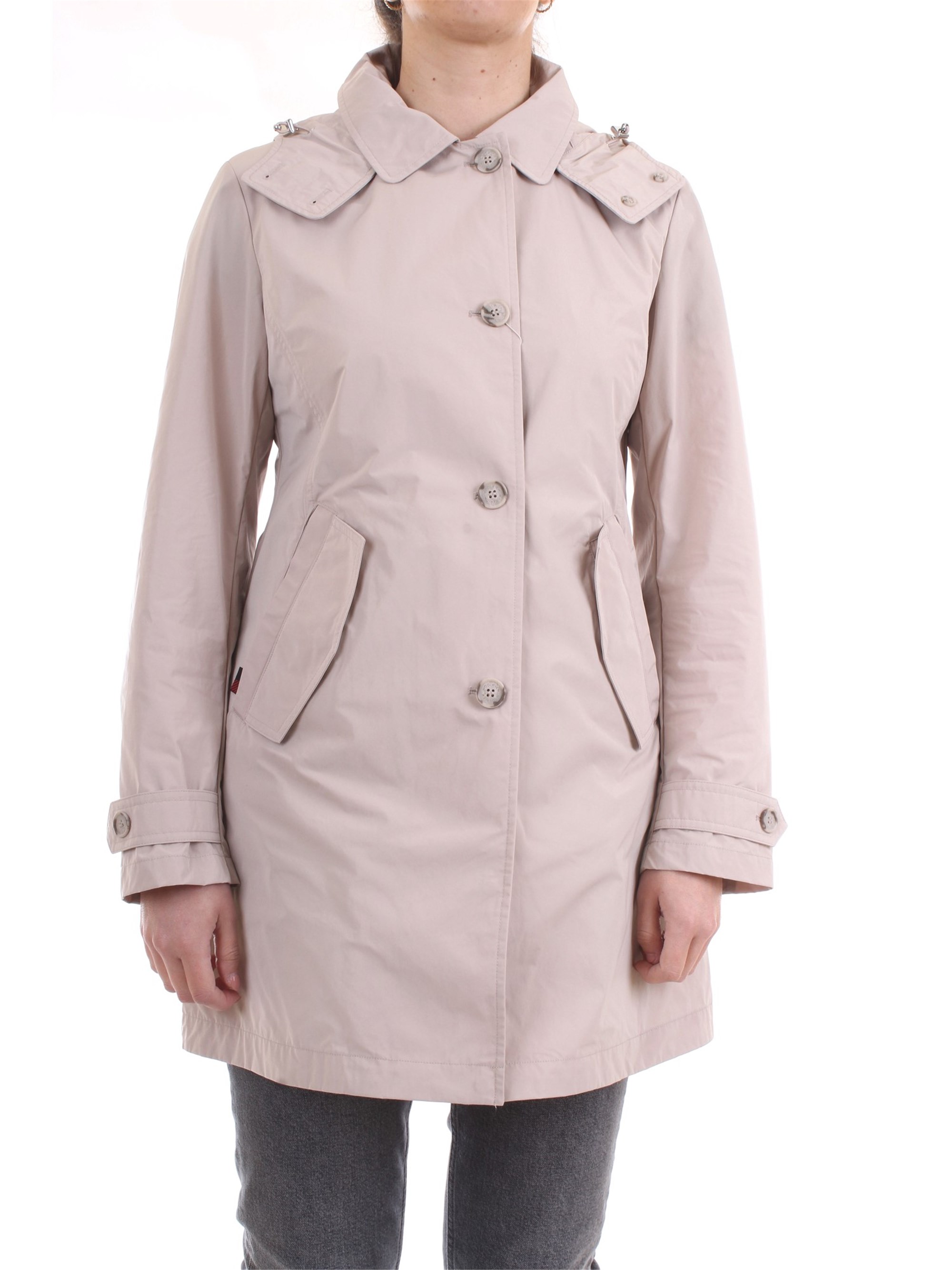 WOOLRICH CFWWOU017FRUT0573 Sand Clothing Woman Jacket WOOLRICH CFWWOU017FRUT0573 Sand Clothing Woman Jacket