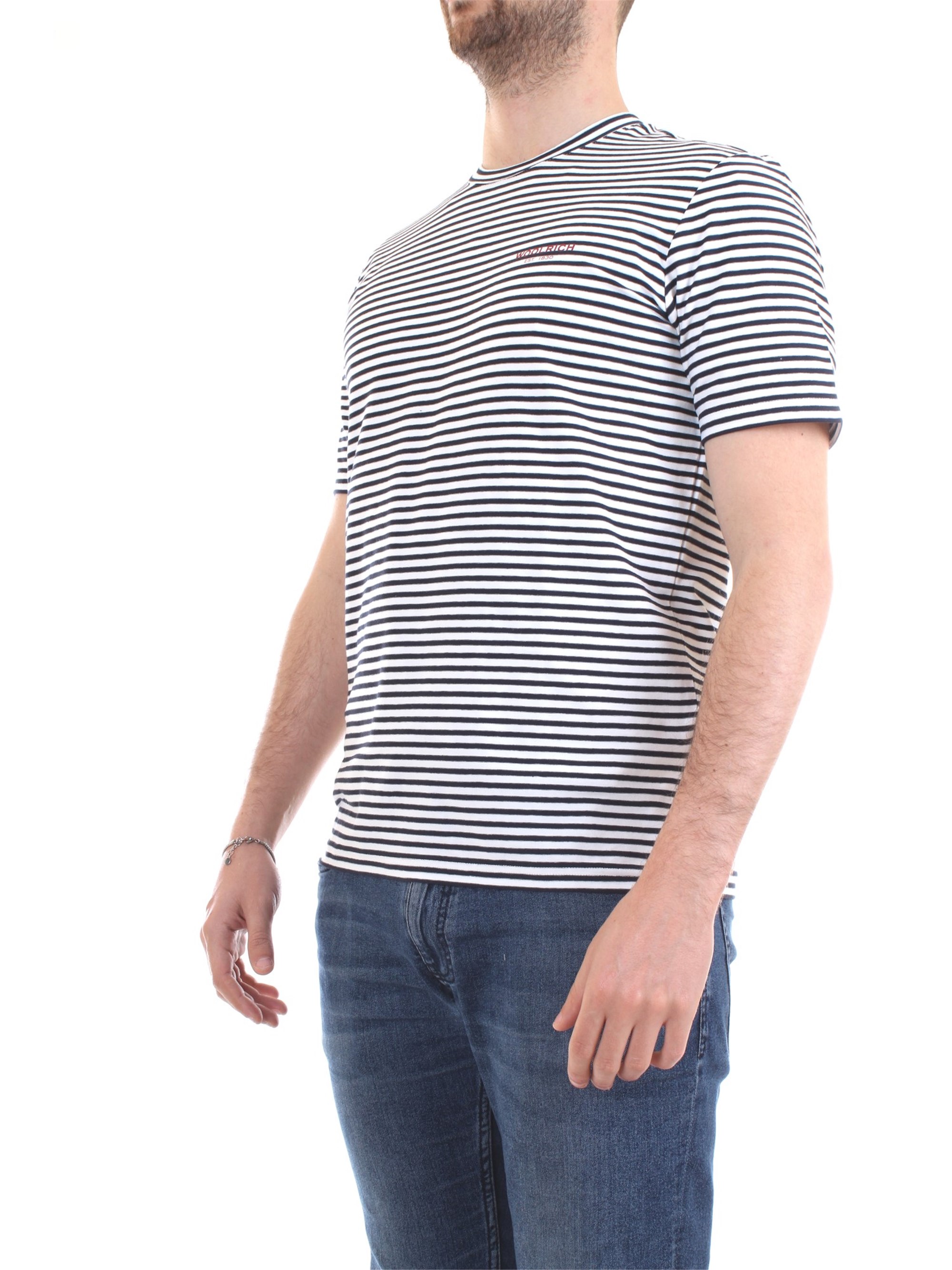 WOOLRICH CFWOTE0032MRUT2139 Blue Clothing Man T-Shirt/Polo WOOLRICH CFWOTE0032MRUT2139 Blue Clothing Man T-Shirt/Polo
