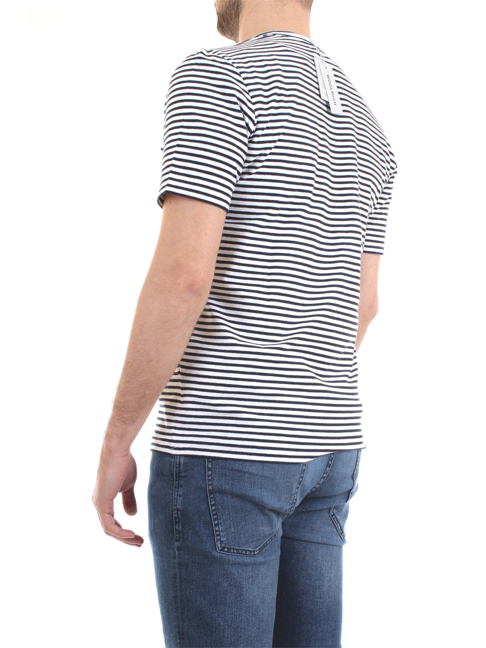 WOOLRICH CFWOTE0032MRUT2139 Blue Clothing Man T-Shirt/Polo WOOLRICH CFWOTE0032MRUT2139 Blue Clothing Man T-Shirt/Polo