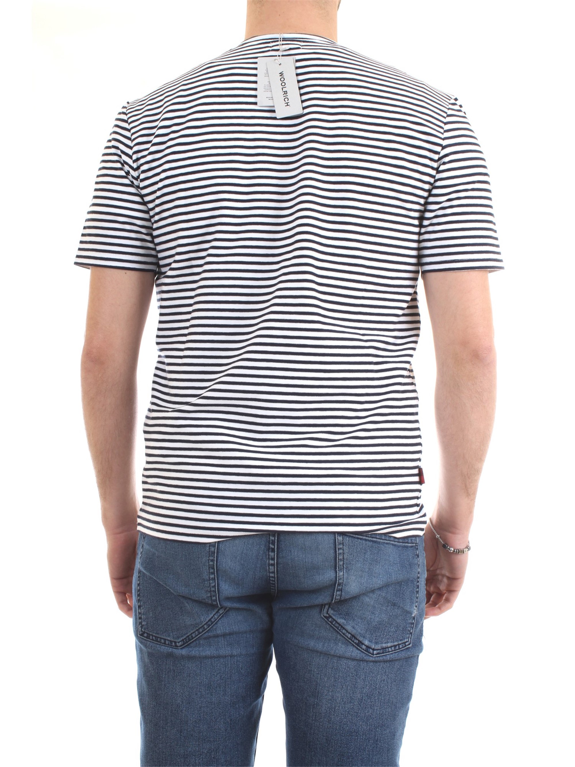 WOOLRICH CFWOTE0032MRUT2139 Blue Clothing Man T-Shirt/Polo WOOLRICH CFWOTE0032MRUT2139 Blue Clothing Man T-Shirt/Polo