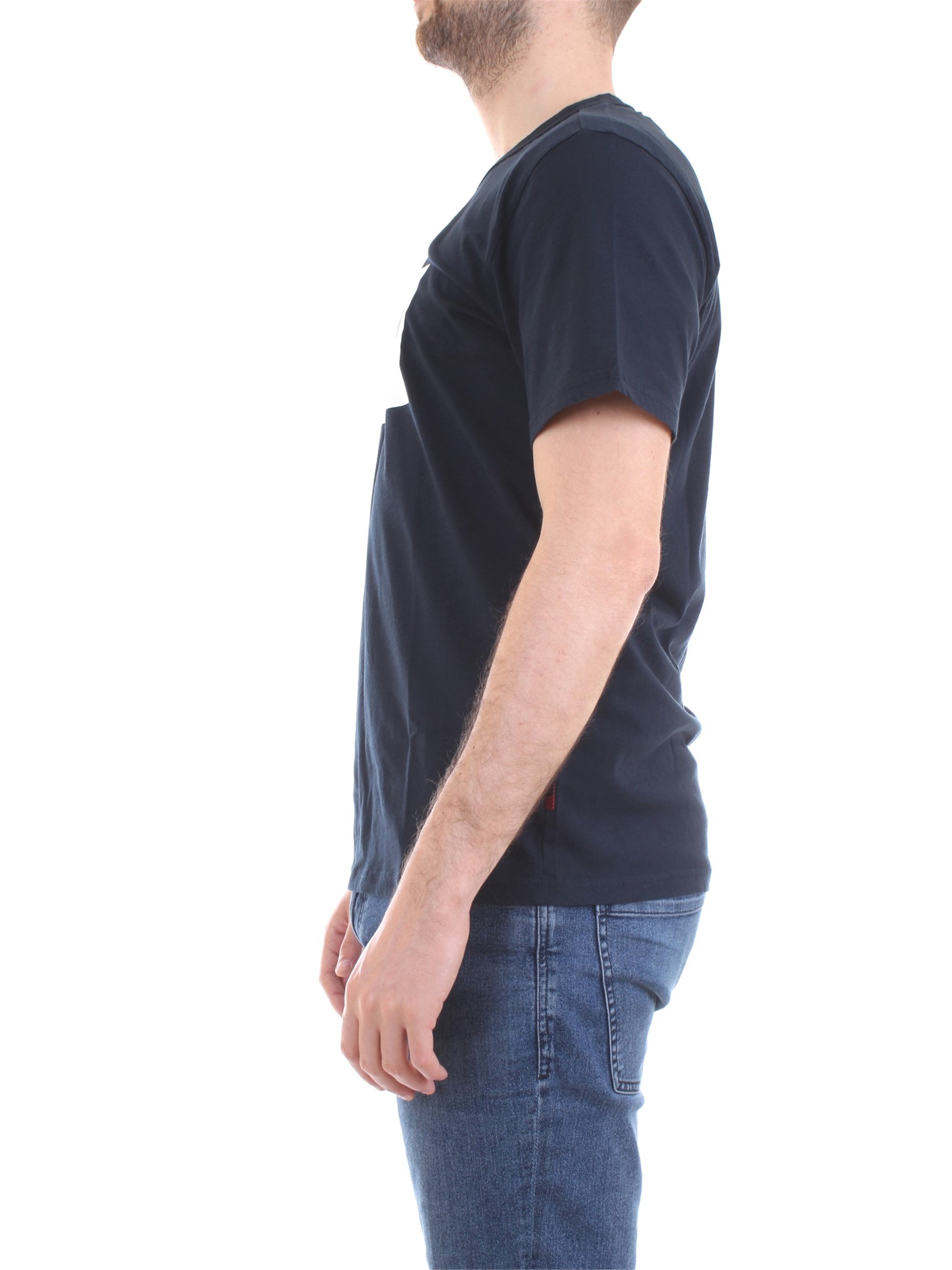 WOOLRICH CFWOTE0038MRUT1486 Blue Clothing Man T-Shirt/Polo WOOLRICH CFWOTE0038MRUT1486 Blue Clothing Man T-Shirt/Polo